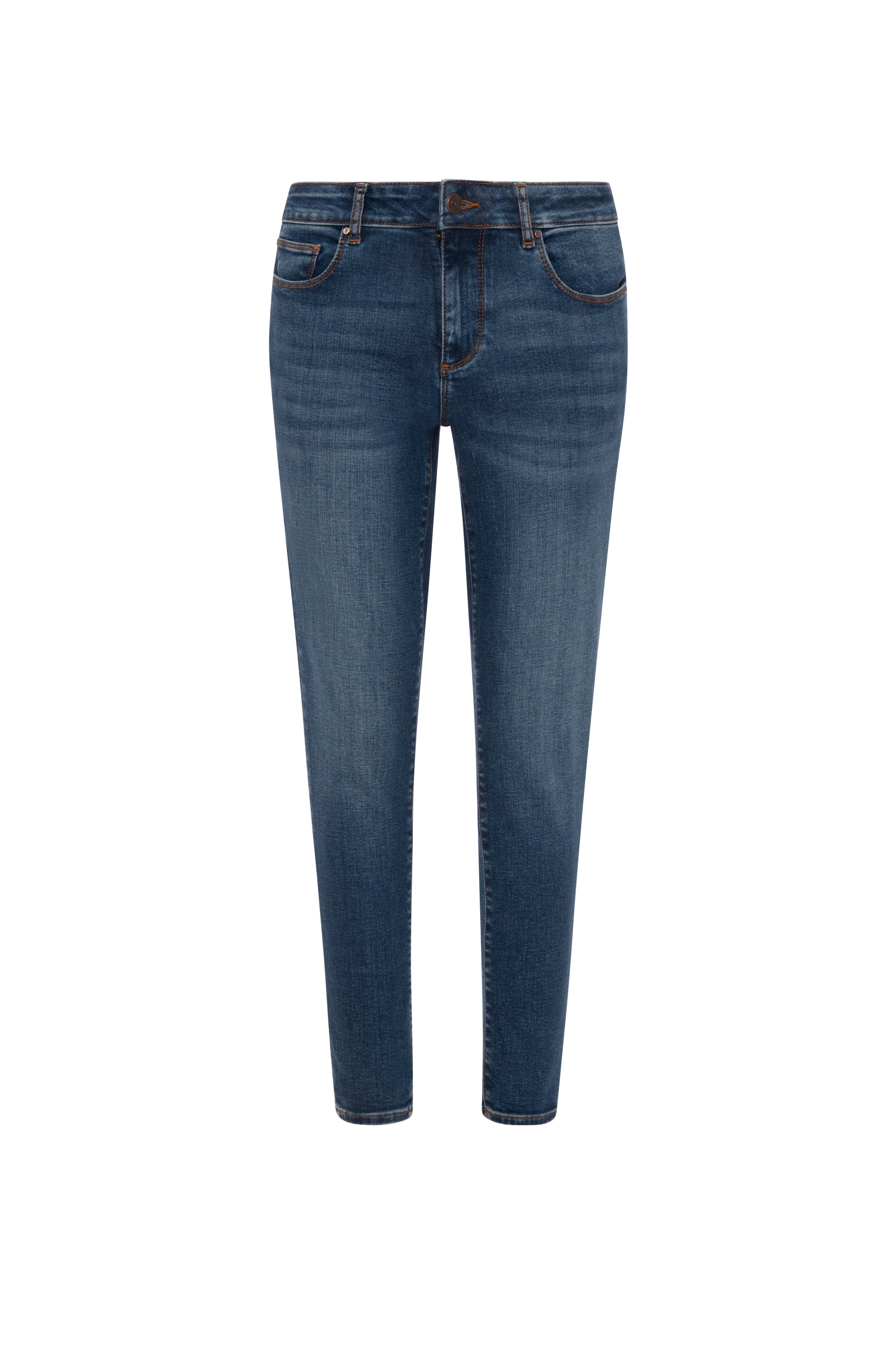 Jeans slim effetto push up in denim con lavaggio medio FRACOMINA — immagine 1 di 3