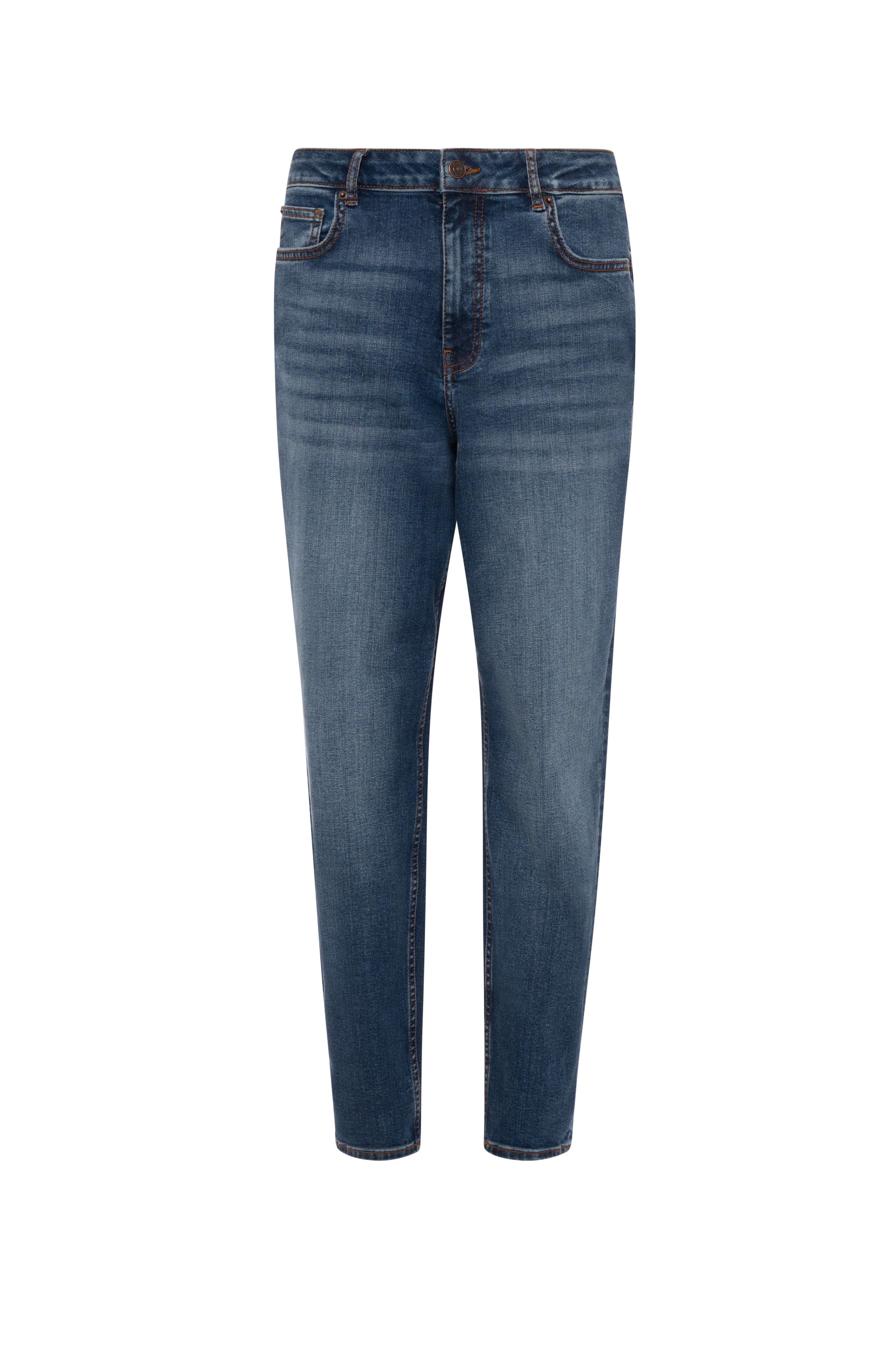 Jeans regular mom fit in denim con lavaggio medio FP26WVD005D46002-KG1 Fracomina