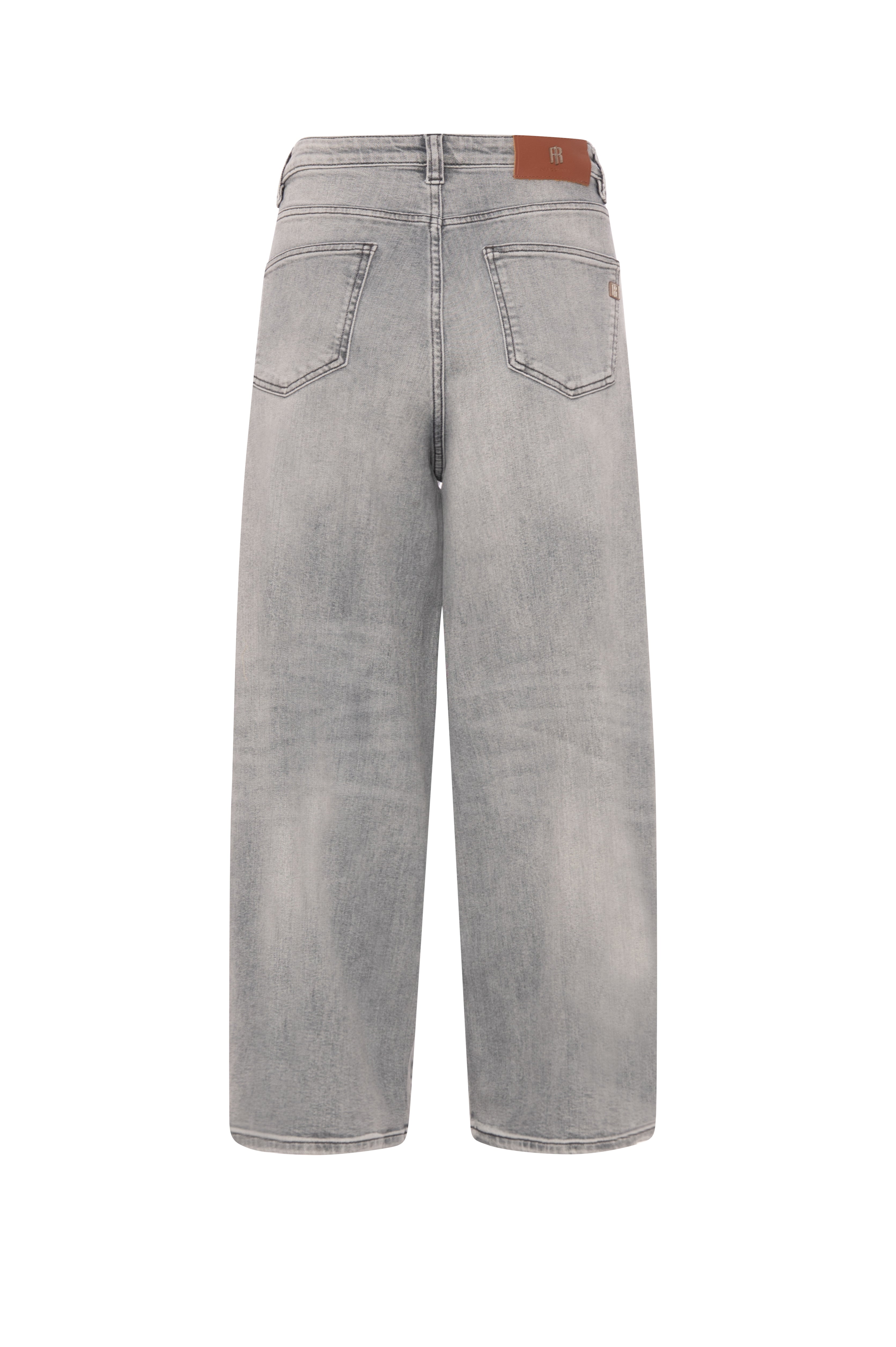 Jeans carrot balloon in denim grigio con lavaggio chiaro FRACOMINA — immagine 2 di 2