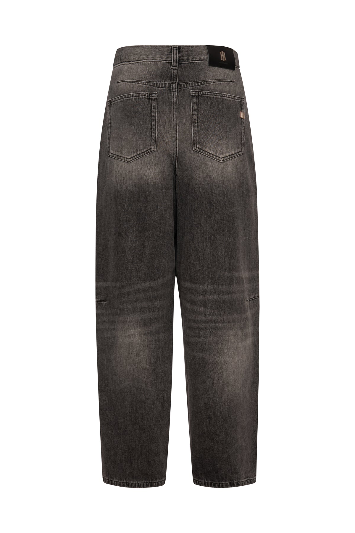 Jeans carrot balloon in denim black con lavaggio medio FP26WVD012D41993 FRACOMINA