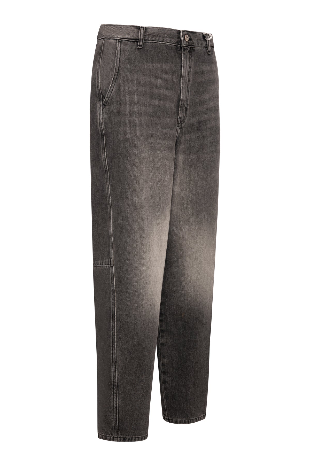 Jeans carrot balloon in denim black con lavaggio medio FP26WVD012D41993 FRACOMINA