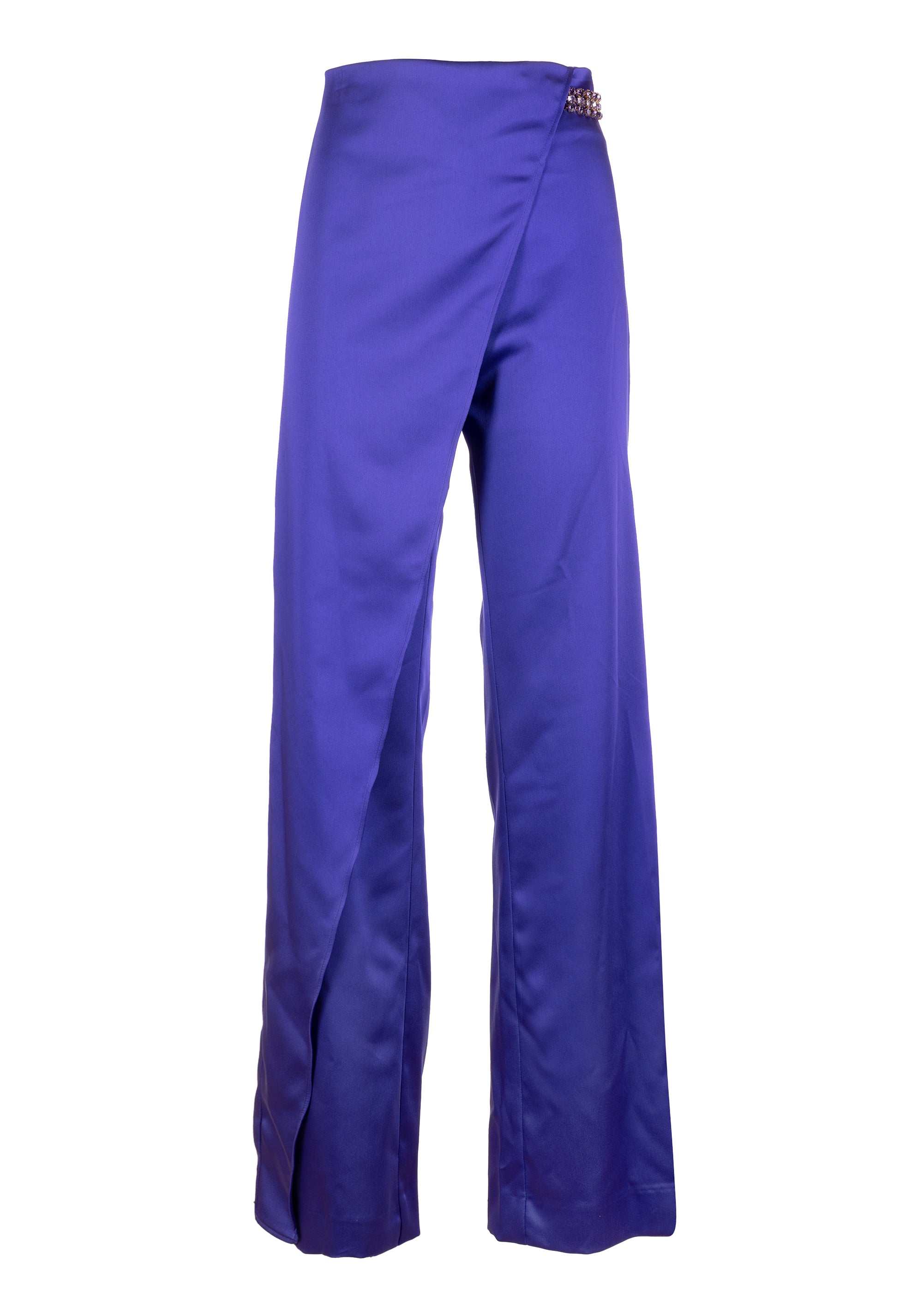 Pantalone ampio a palazzo in raso FQ23WV3003W47001 Fracomina