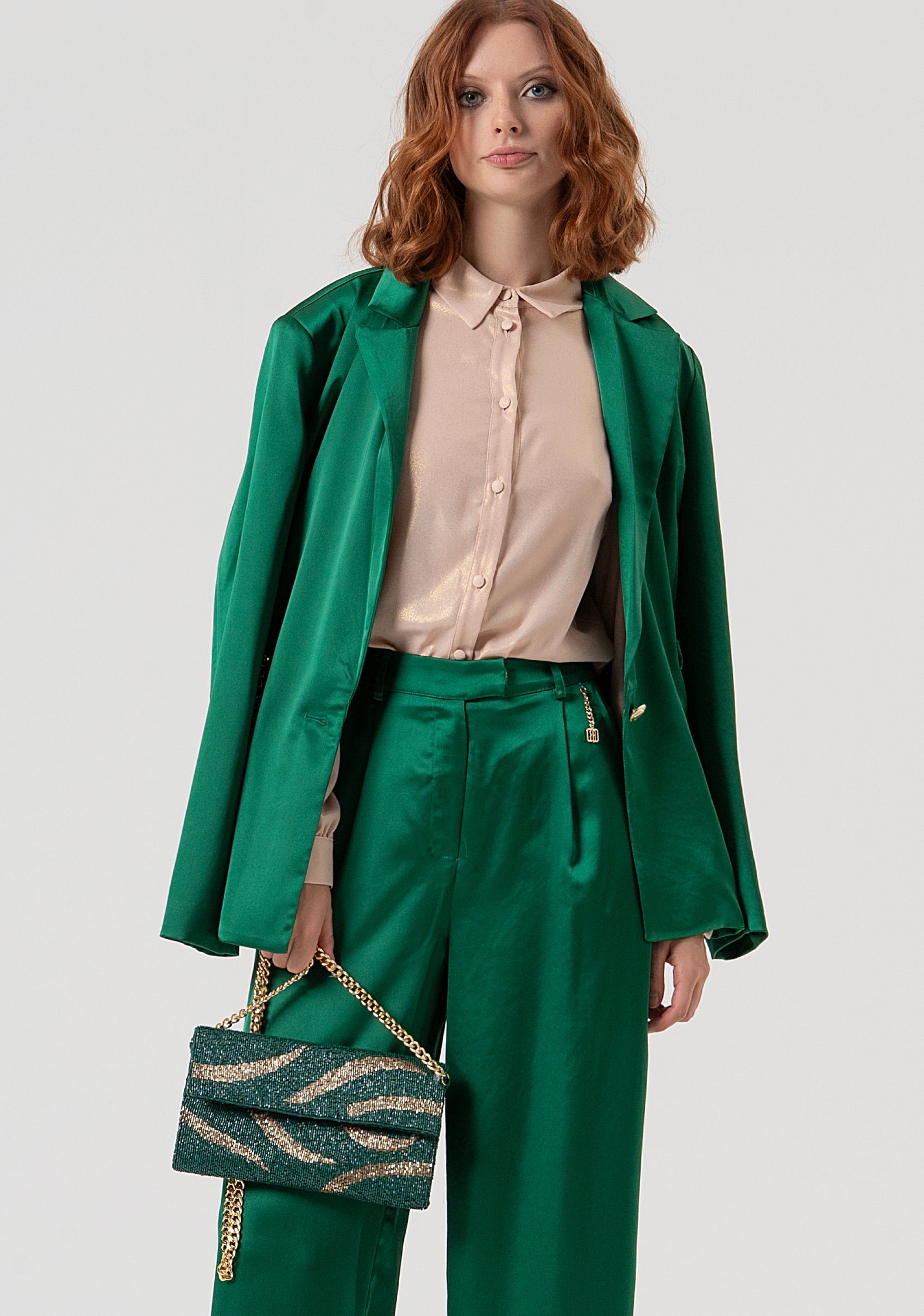 Borsa clutch in paillettes