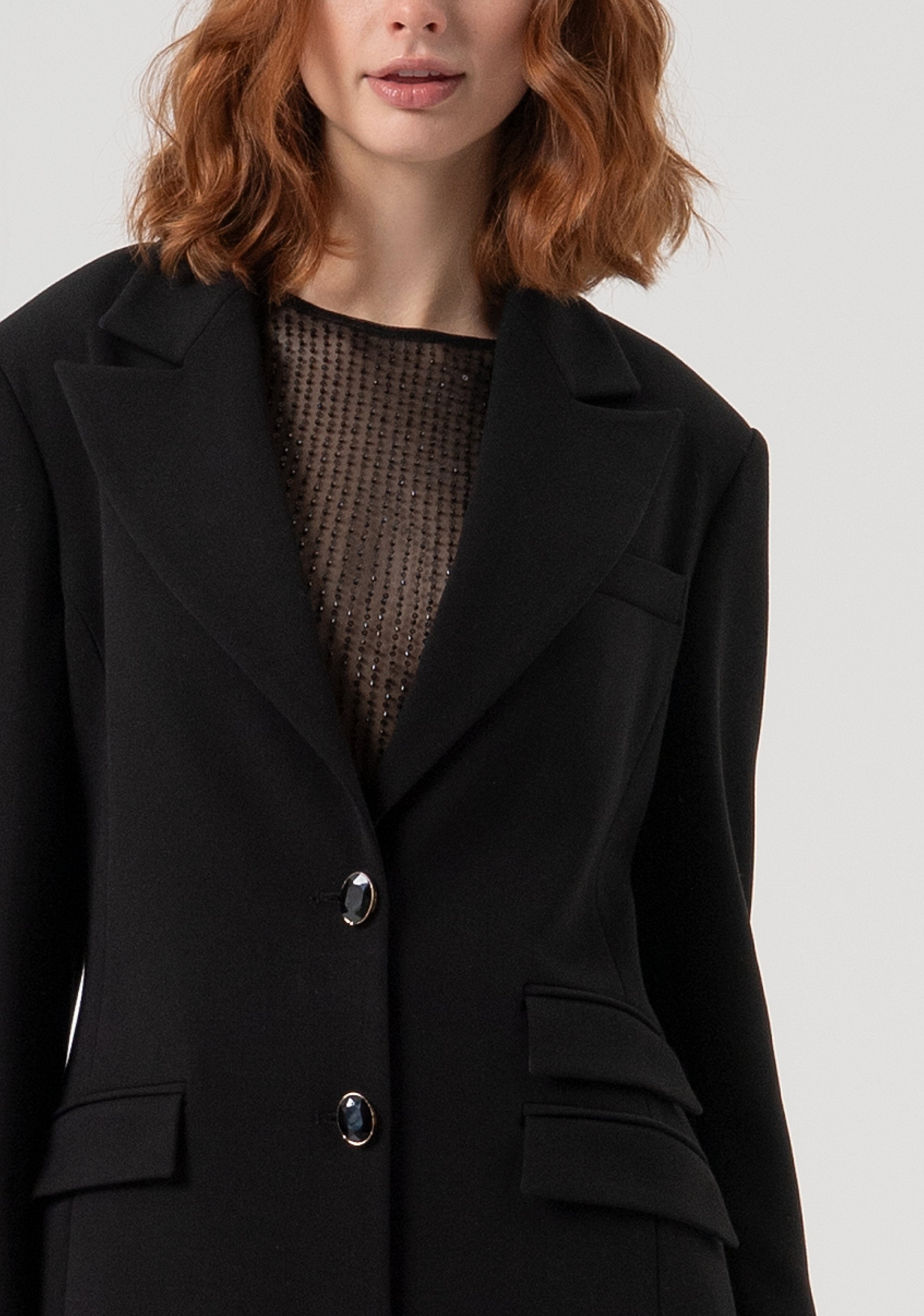 Cappotto regular lungo monopetto FQ25WC1002W48701-053 Fracomina