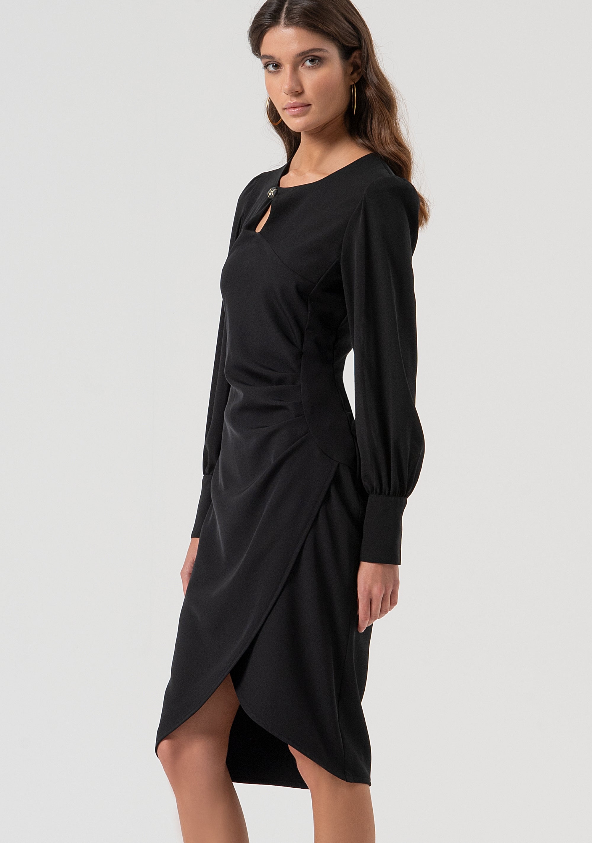 Abito slim midi in tessuto stretch FQ25WD1004W47601-053 Fracomina