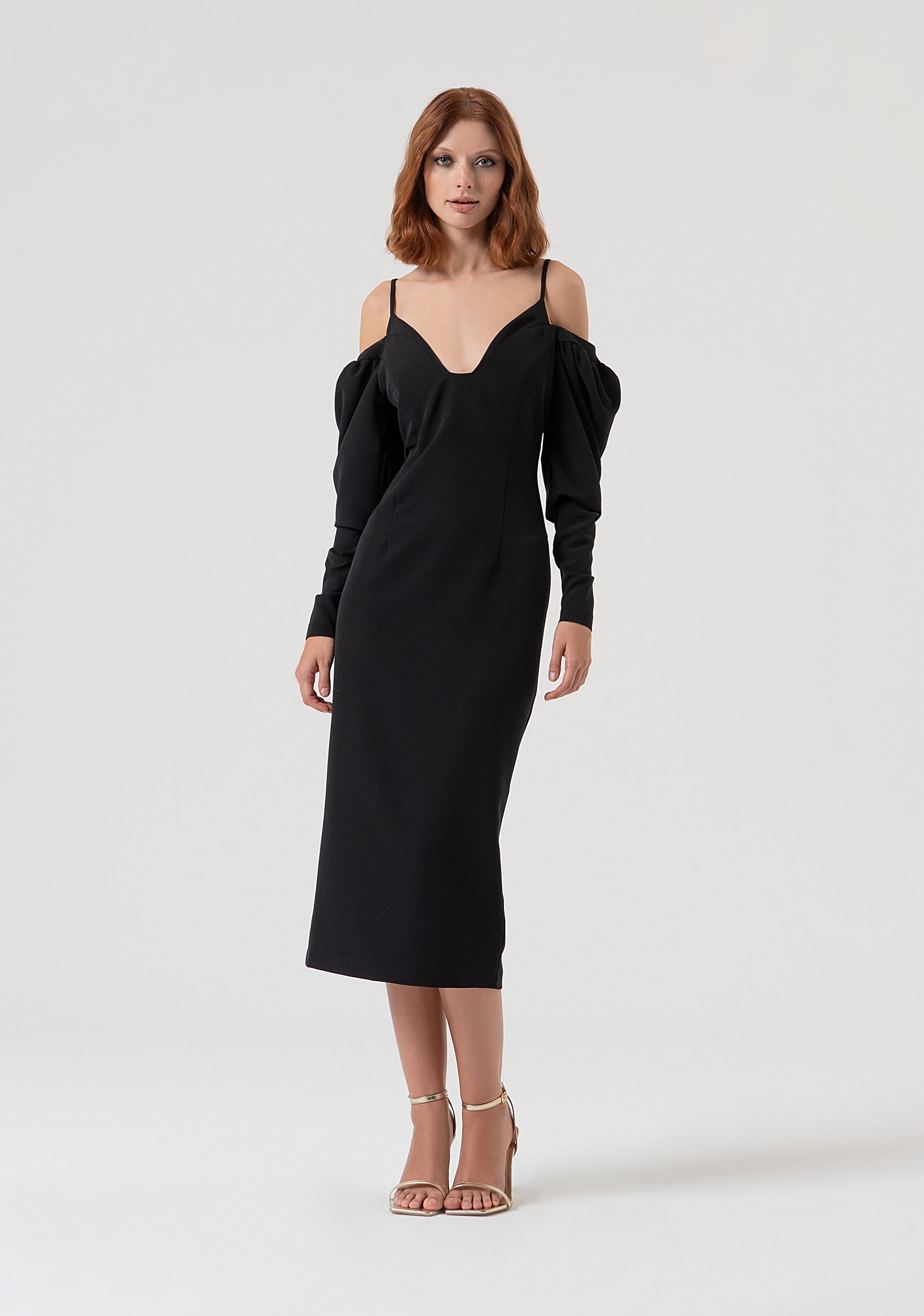 Abito slim midi in tessuto stretch FQ25WD2008W42901-053 Fracomina