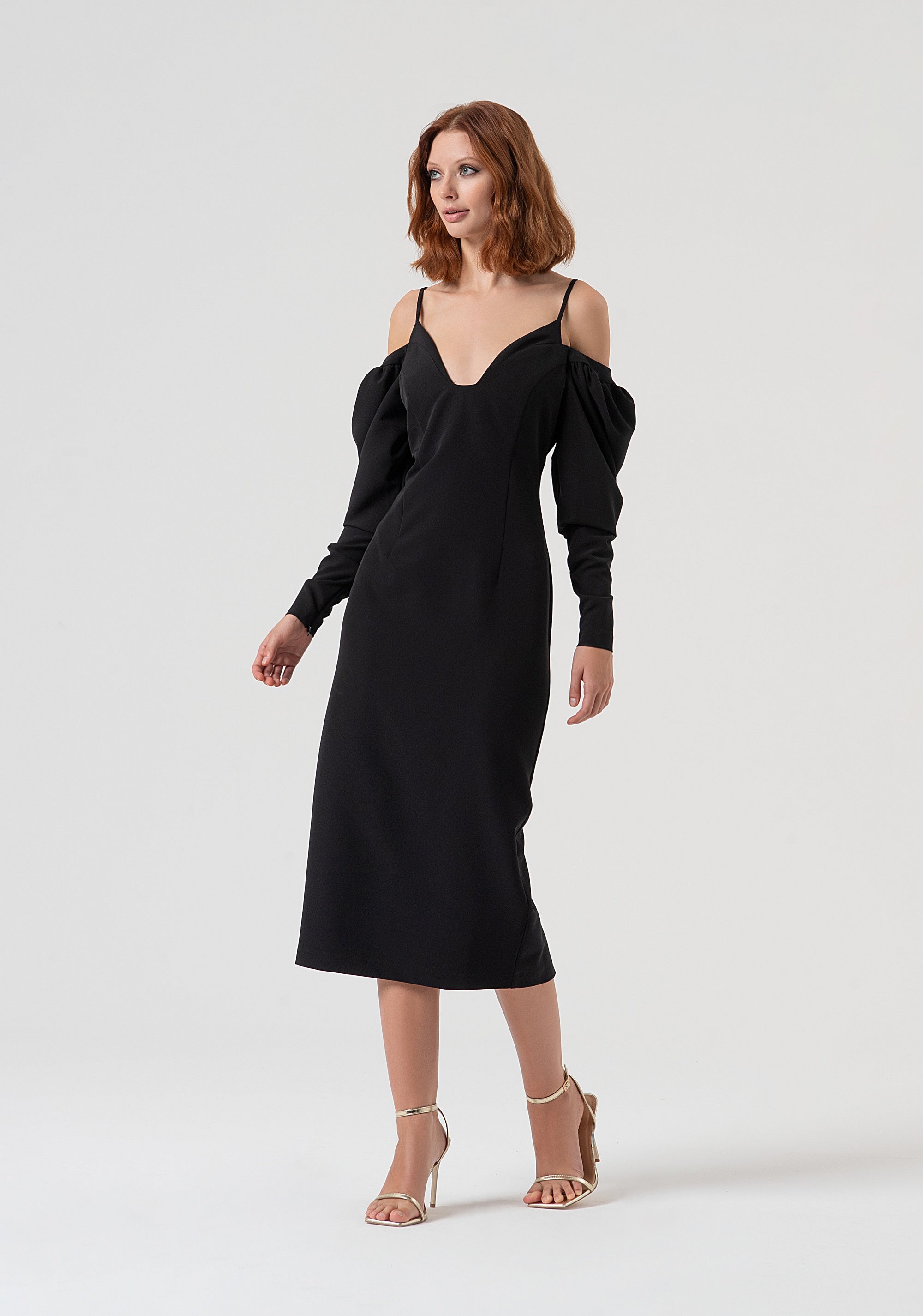 Abito slim midi in tessuto stretch FQ25WD2008W42901-053 Fracomina