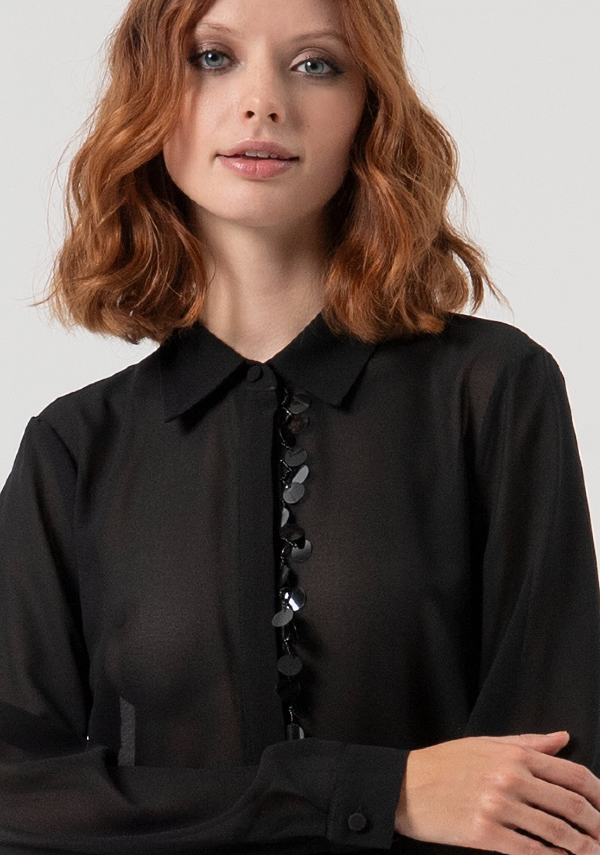 Camicia regular in georgette FQ25WT6001W412N6-053 Fracomina