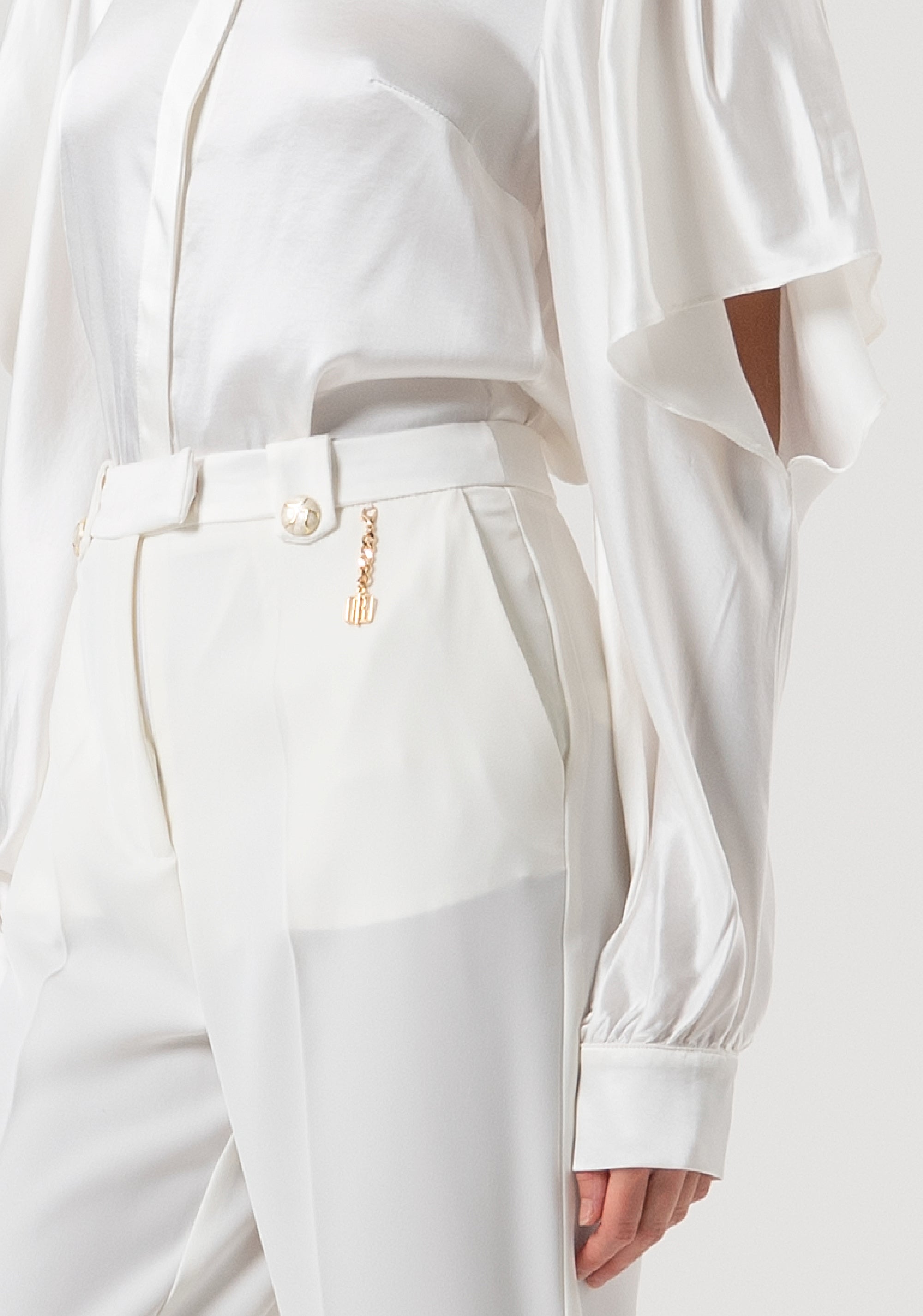 Pantaloni regular a sigaretta in tessuto stretch FQ25WV2002W47601-278 Fracomina