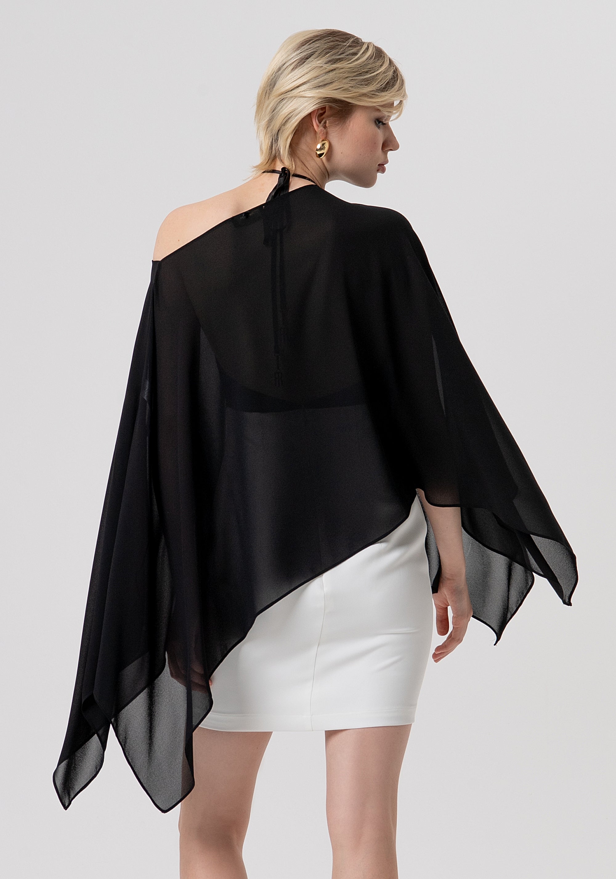 Stola ampia in georgette FQ26SC5001W41201-053 Fracomina