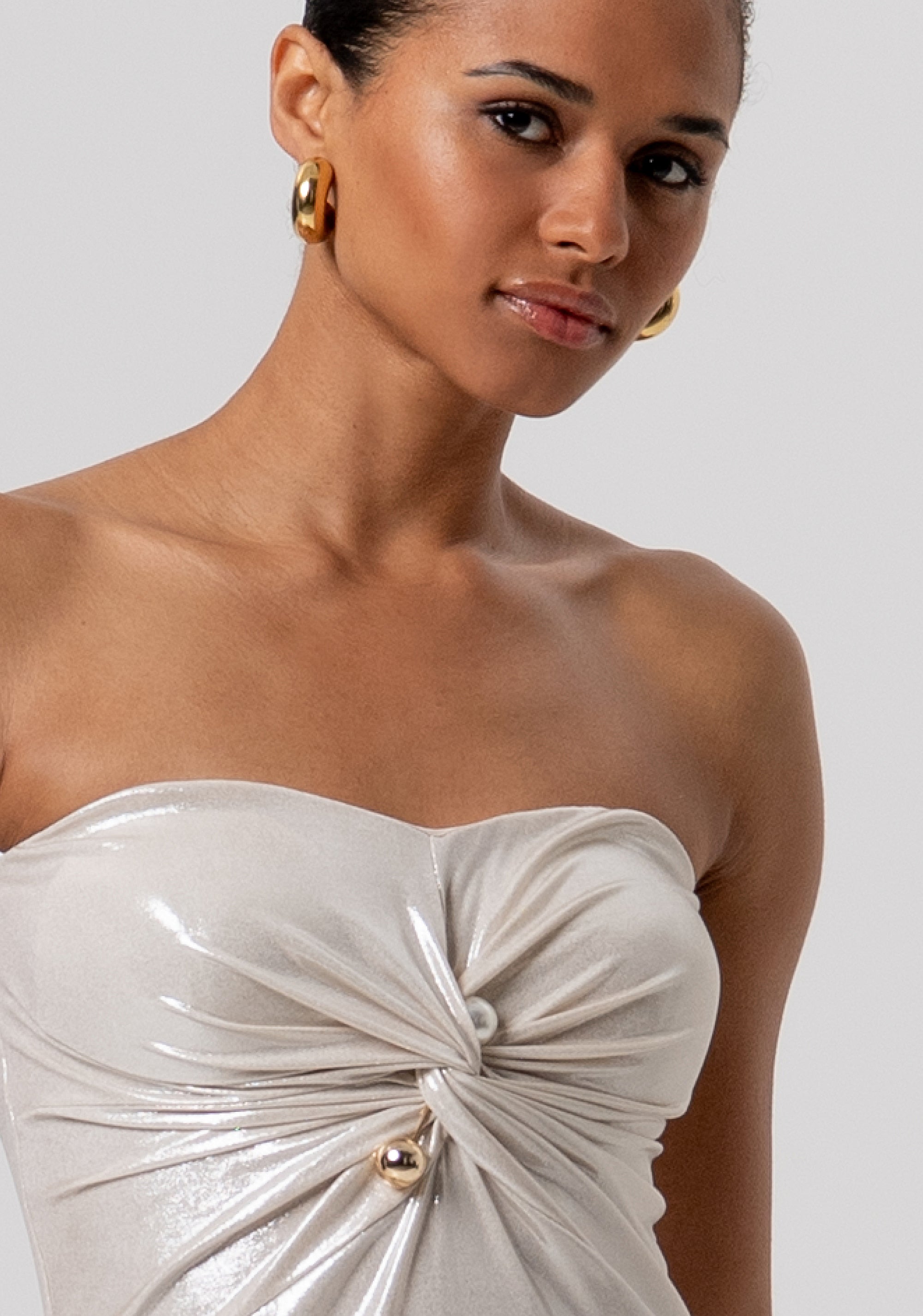 Abito slim senza maniche lungo in tessuto spalmato FQ26SD3004W798Y7-150 Fracomina