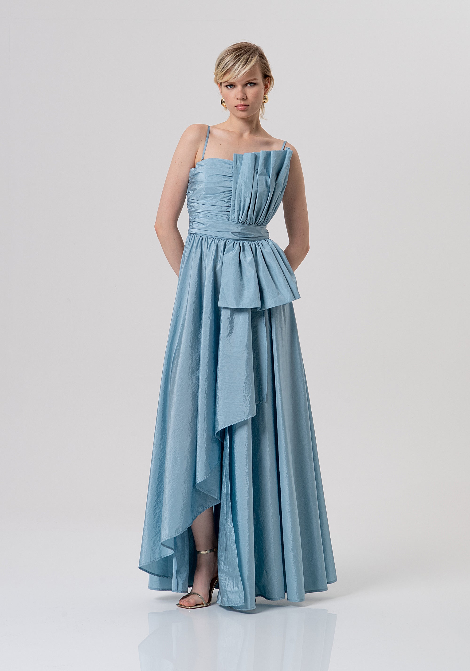 Abito senza maniche midi in taffetà FQ26SD3010W83101-C33 Fracomina