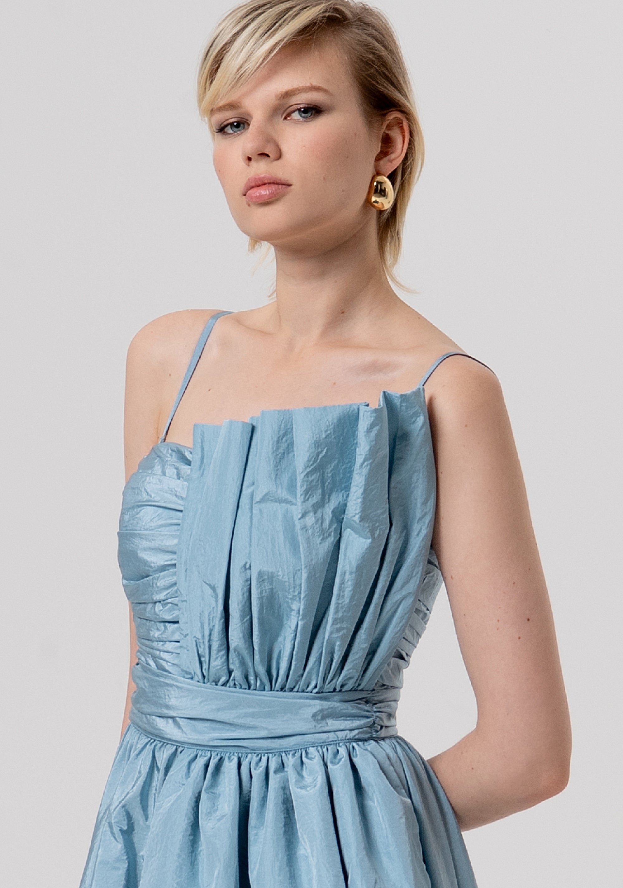 Abito senza maniche midi in taffetà FQ26SD3010W83101-C33 Fracomina