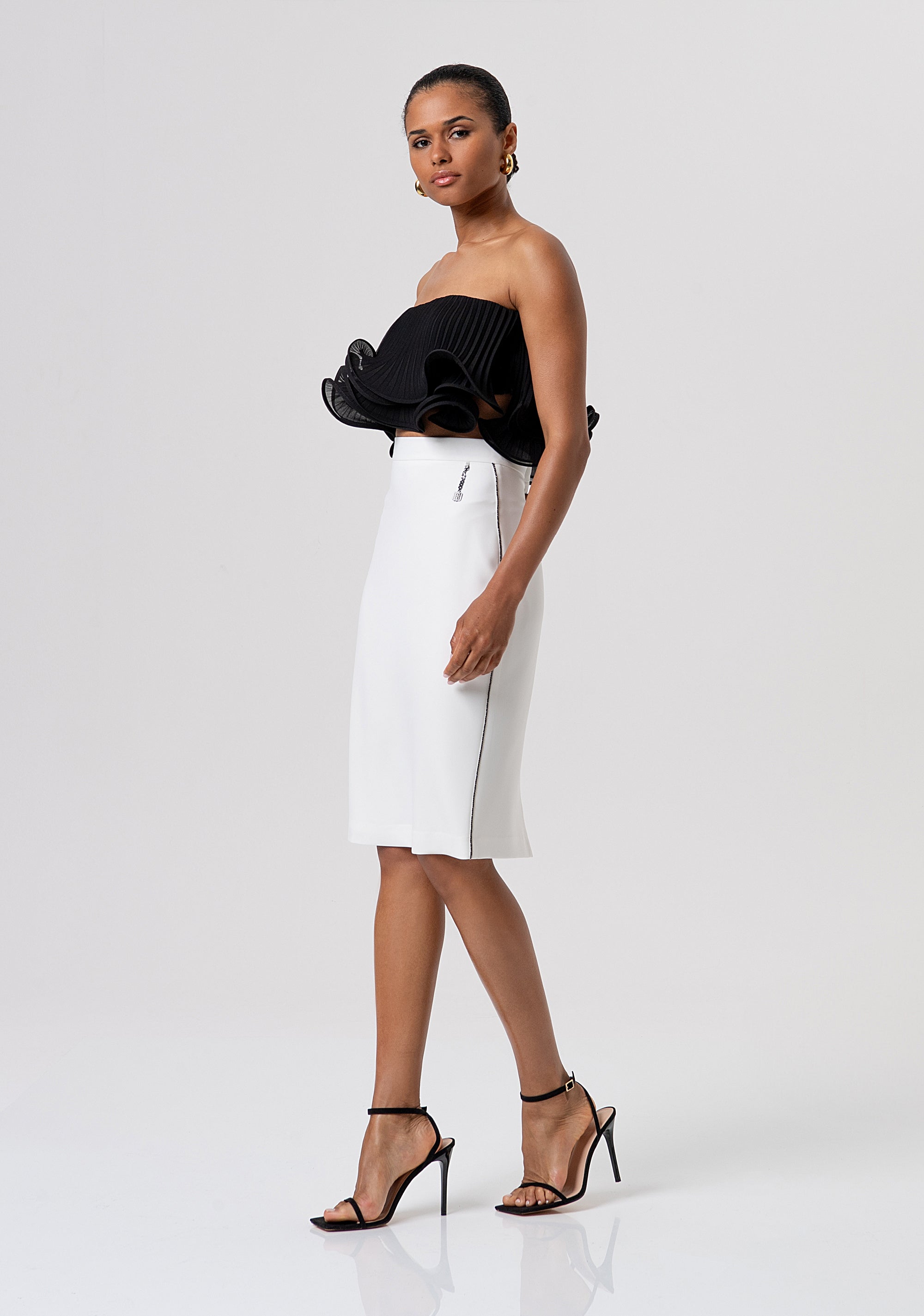 Gonna a tubino slim midi FQ26SG2002W47601-278 Fracomina