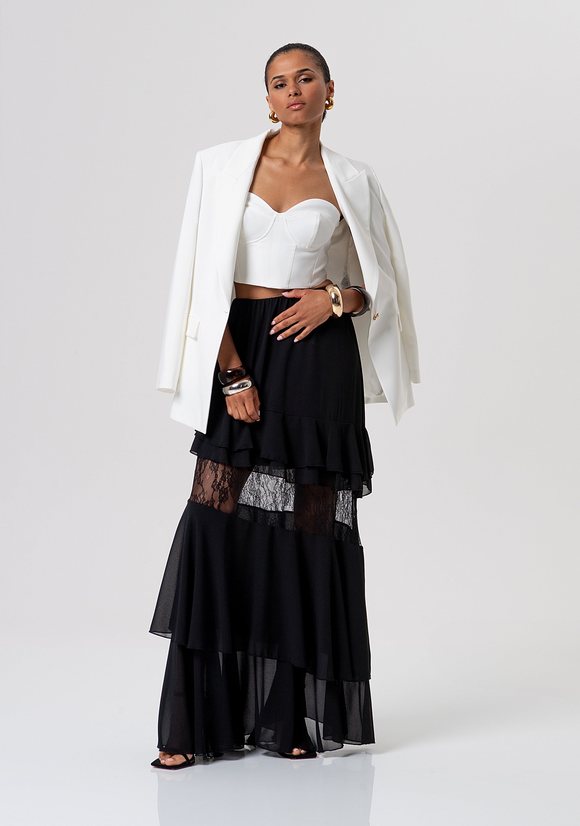 Gonna ampia lunga FQ26SG3003W412G1-053 Fracomina