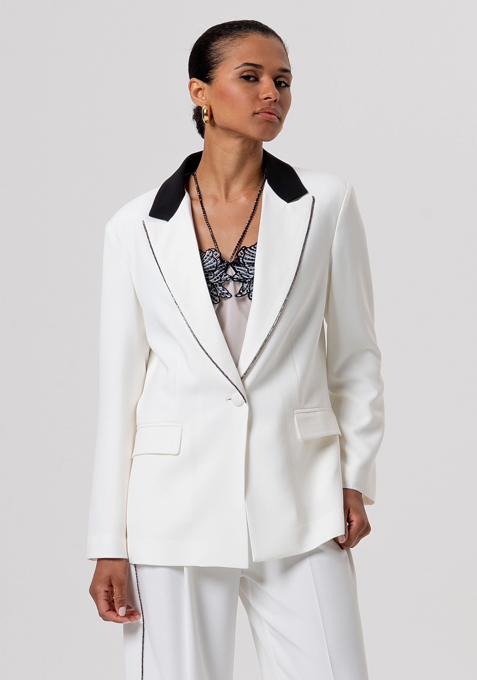 Blazer oversize lungo monopetto FQ26SJ3001W47601-324 Fracomina