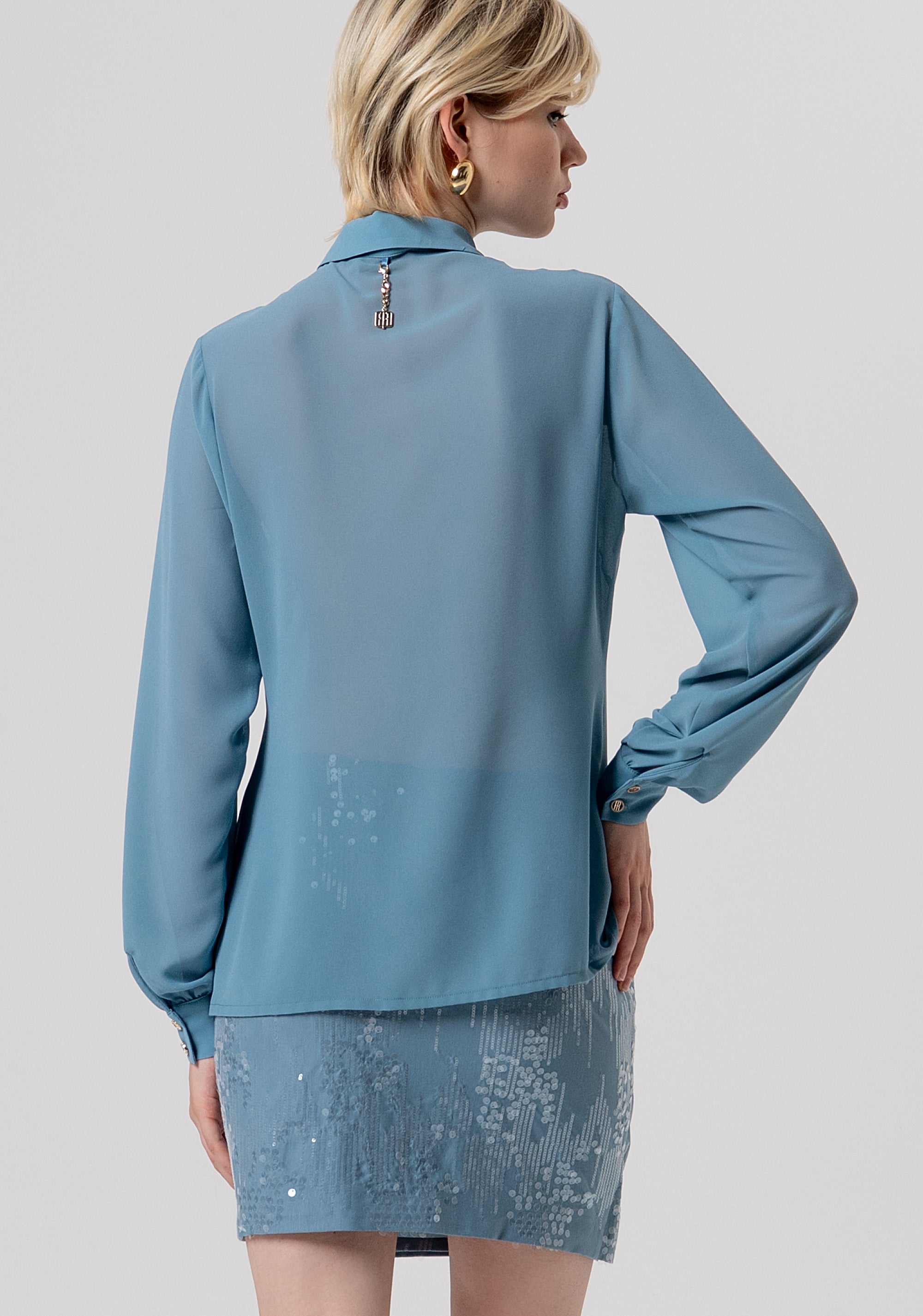 Camicia regular in georgette FQ26ST6004W41201-C33 Fracomina