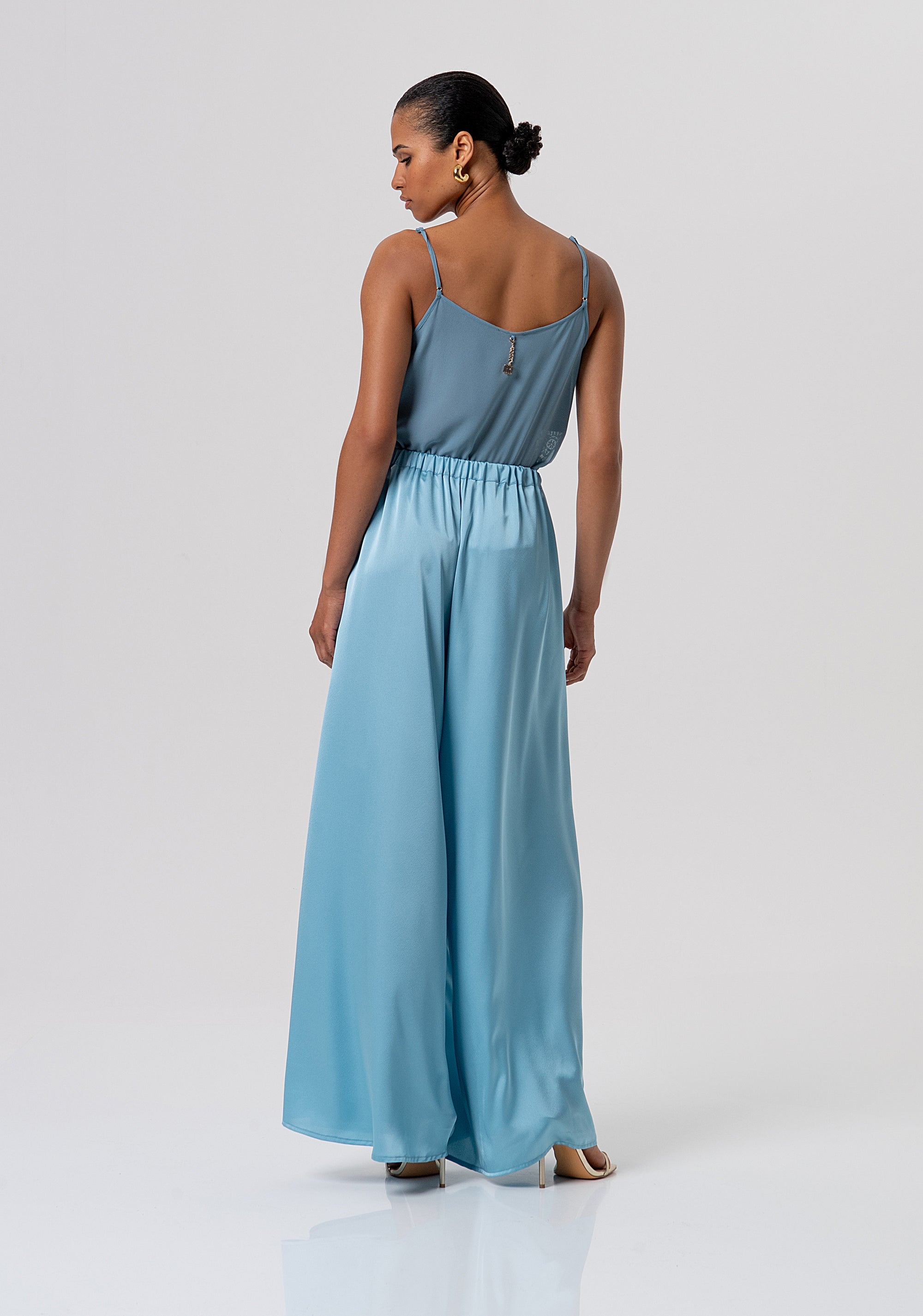 Pantalone flare a palazzo in raso FQ26SV3010W41101-C33 Fracomina