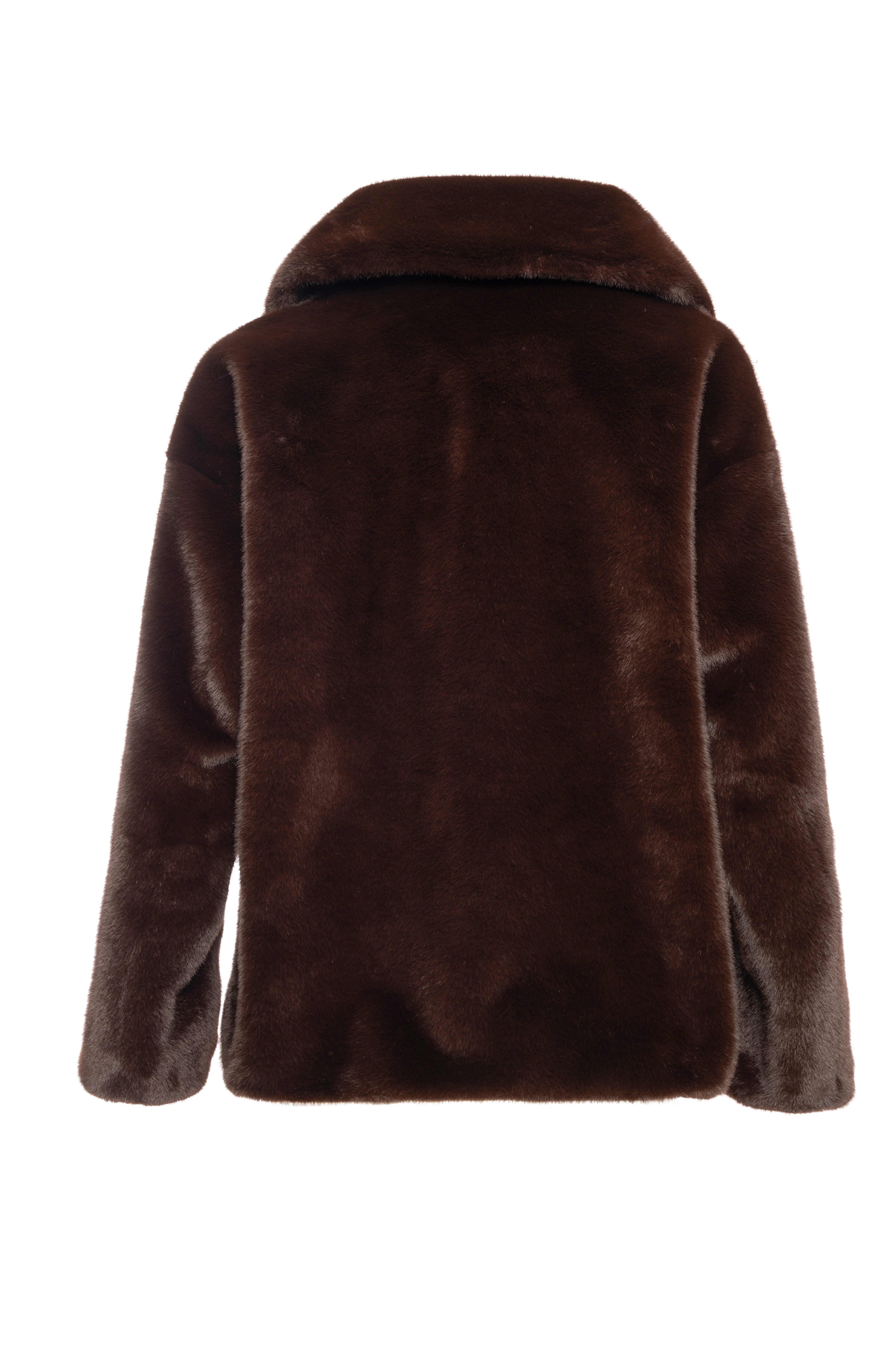 Giacca regular in finta pelliccia FRACOMINA — immagine 6 di 6
