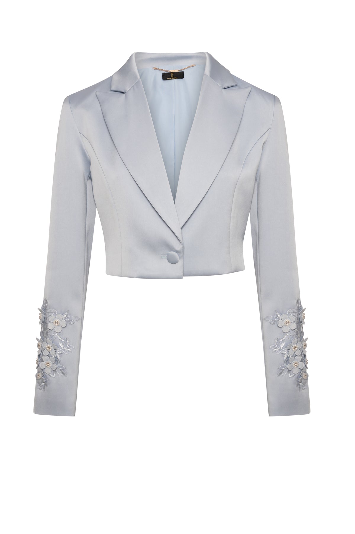 Blazer cropped in raso FQ26WJ1002W853E5-K81 Fracomina