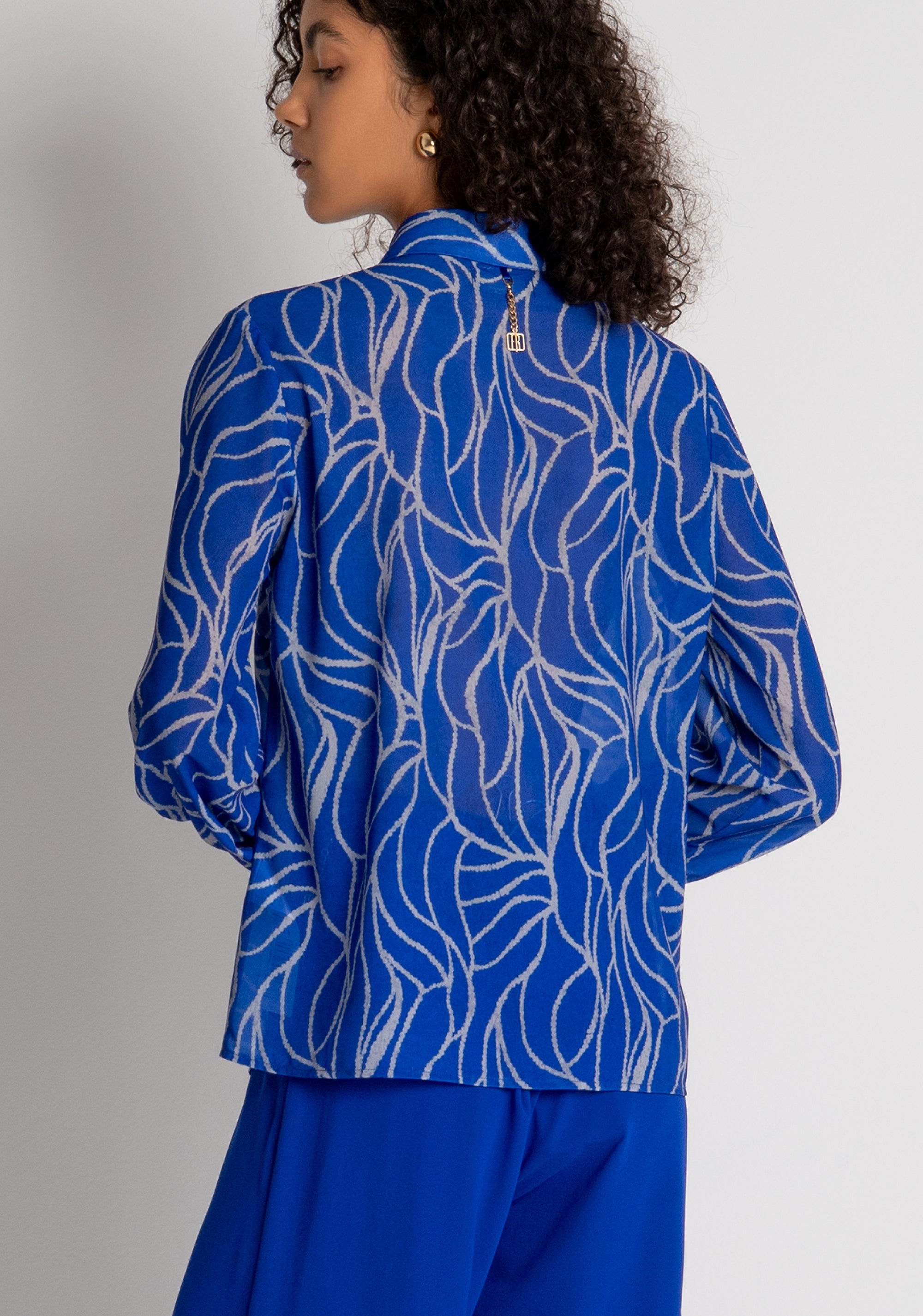 Camicia regular in fantasia FRACOMINA — immagine 4 di 6