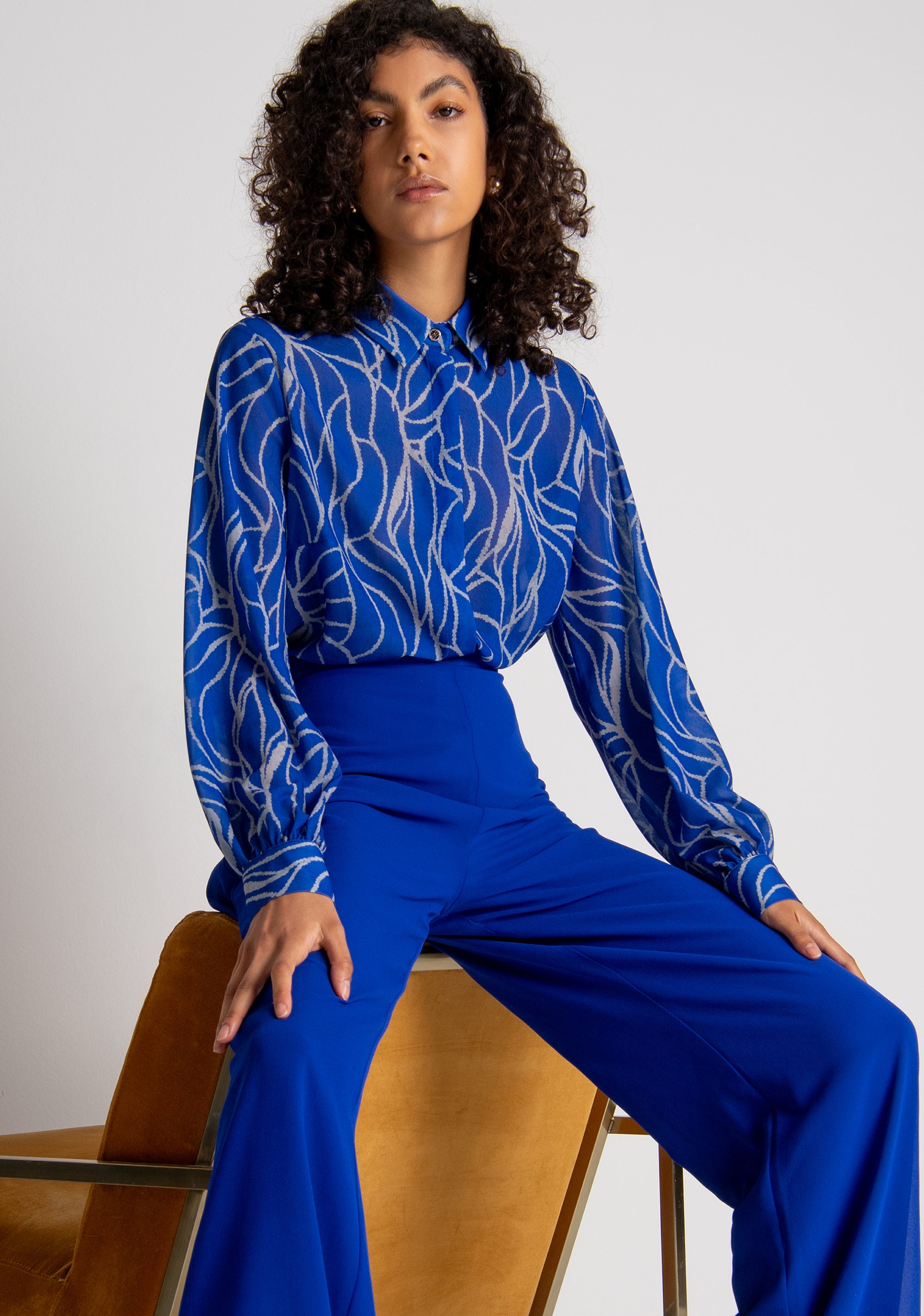 Camicia regular in fantasia FRACOMINA — immagine 1 di 6