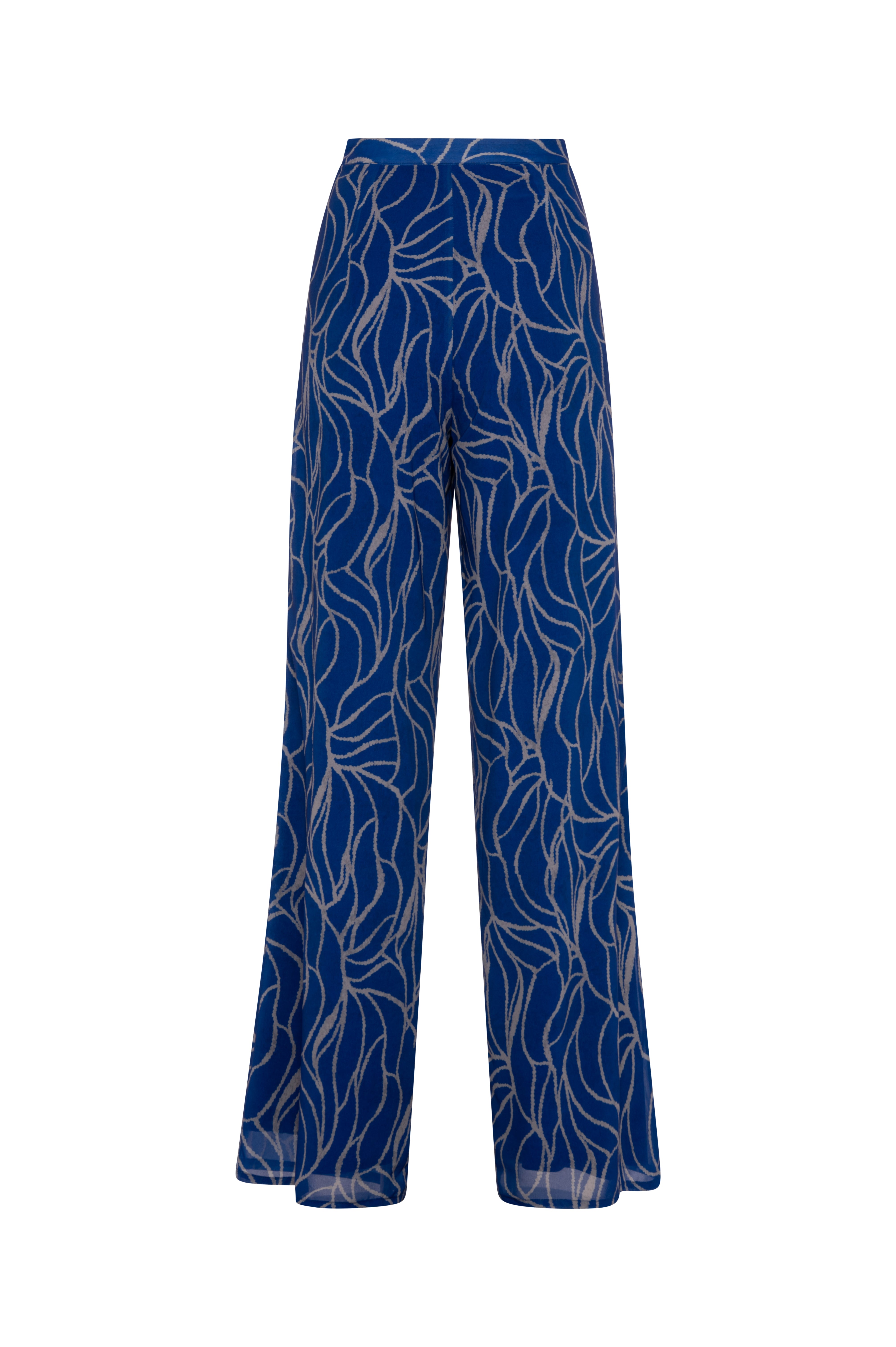 Pantalone wide a palazzo in fantasia FQ26WV3006W412K5 FRACOMINA