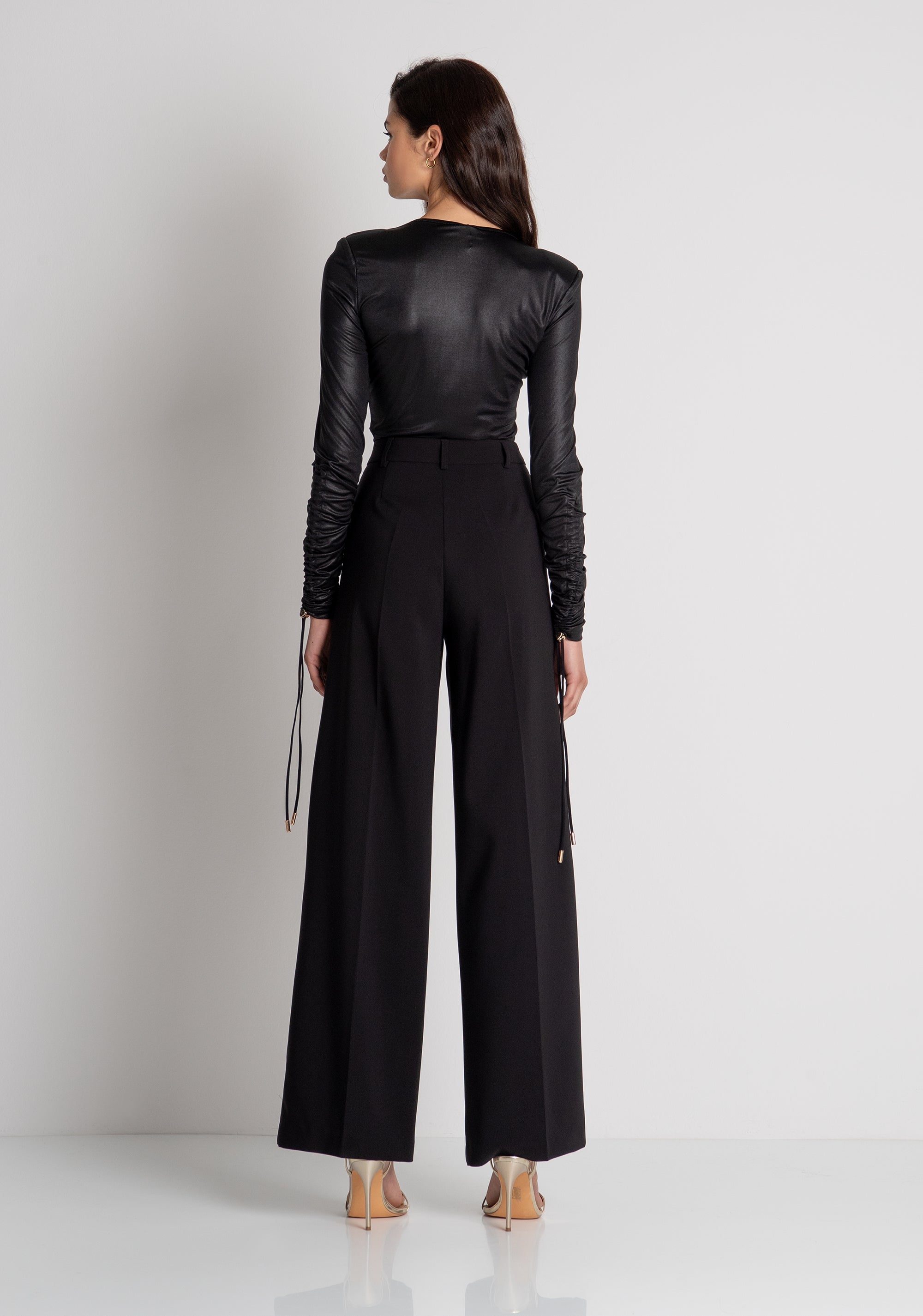Pantalone wide a palazzo FRACOMINA — immagine 4 di 6