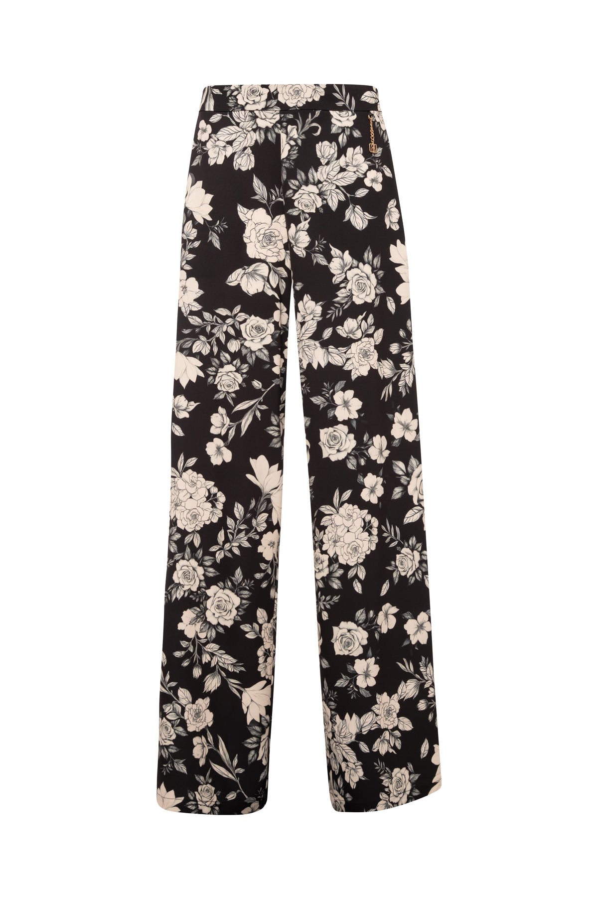 Pantalone wide a palazzo in fantasia floreale FQ26WV3009W476K2-KE1 Fracomina