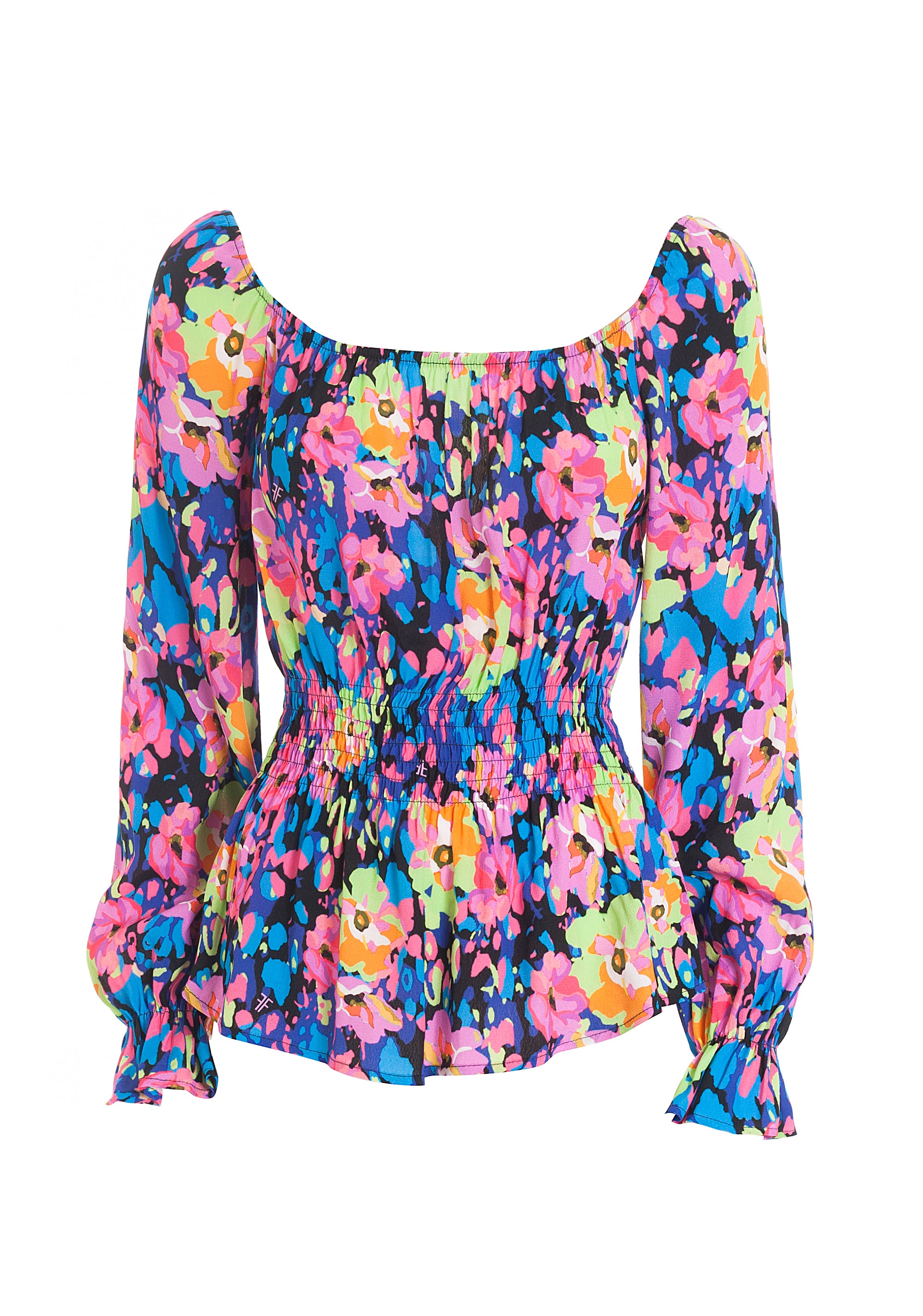 Blusa regular in fantasia floreale