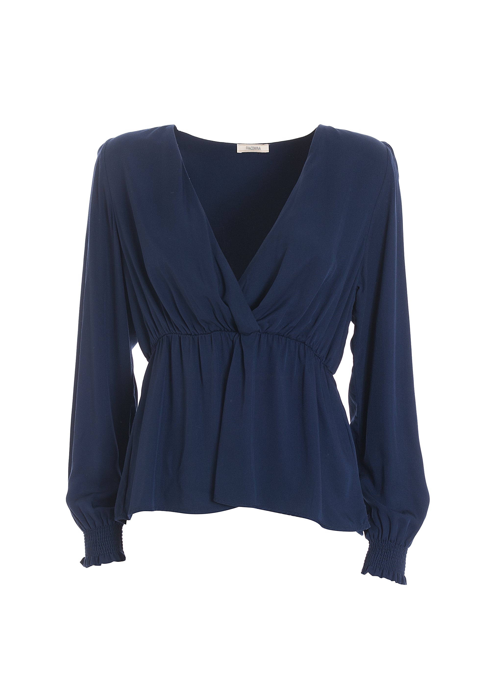 Blusa regular in viscosa fluida