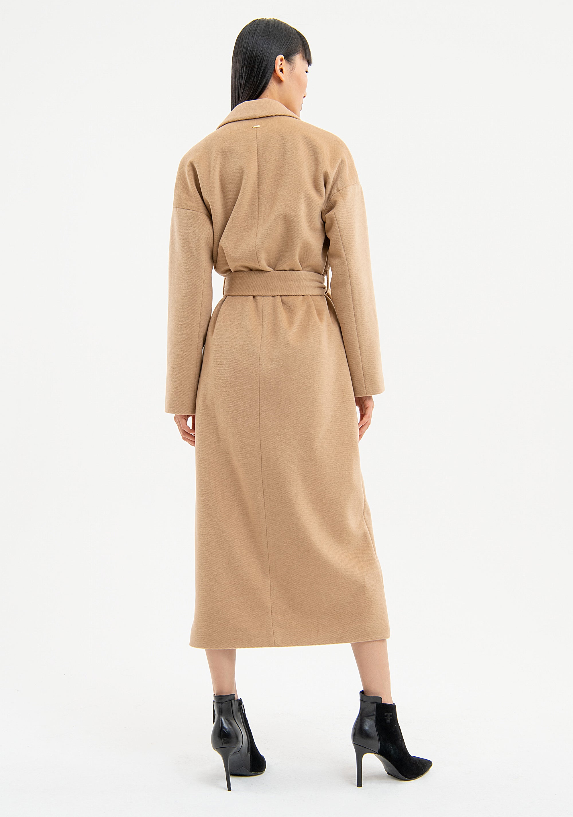 Cappotto regular lungo in panno FR23WC1011W56201 Fracomina