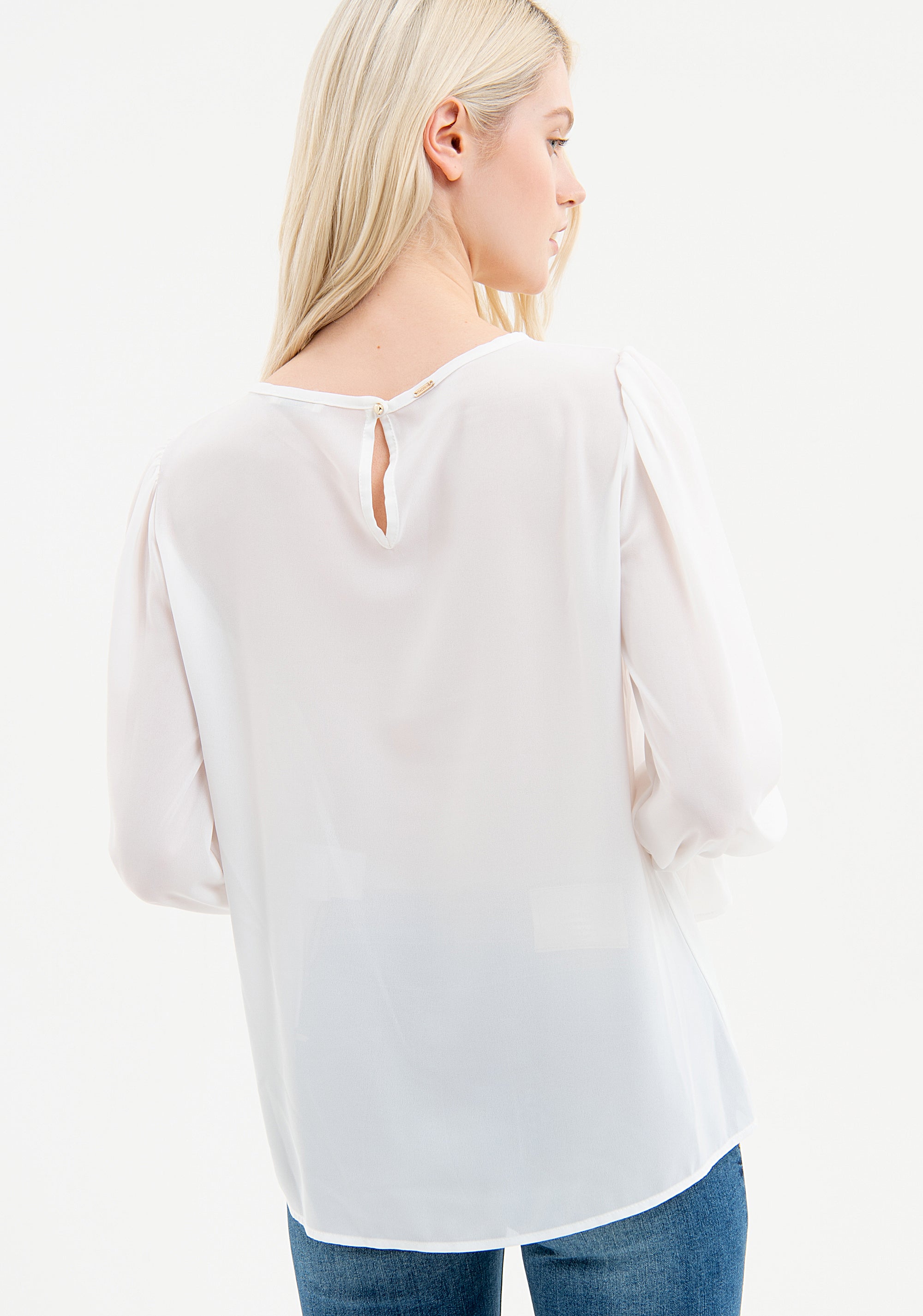 Blusa ampia in georgette