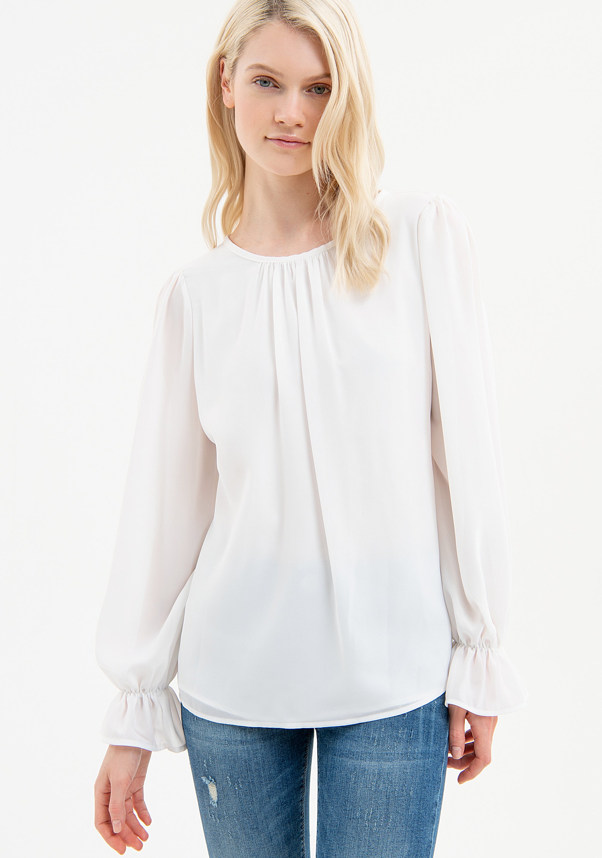 Blusa ampia in georgette FR23WT1003W41201 FRACOMINA