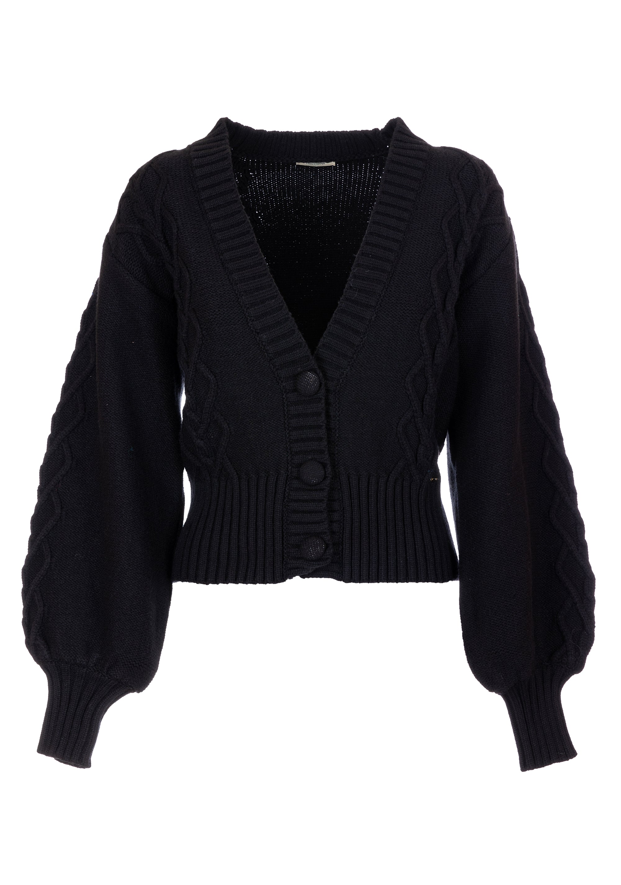 Cardigan regular a trecce FR23WT8008K50201 Fracomina