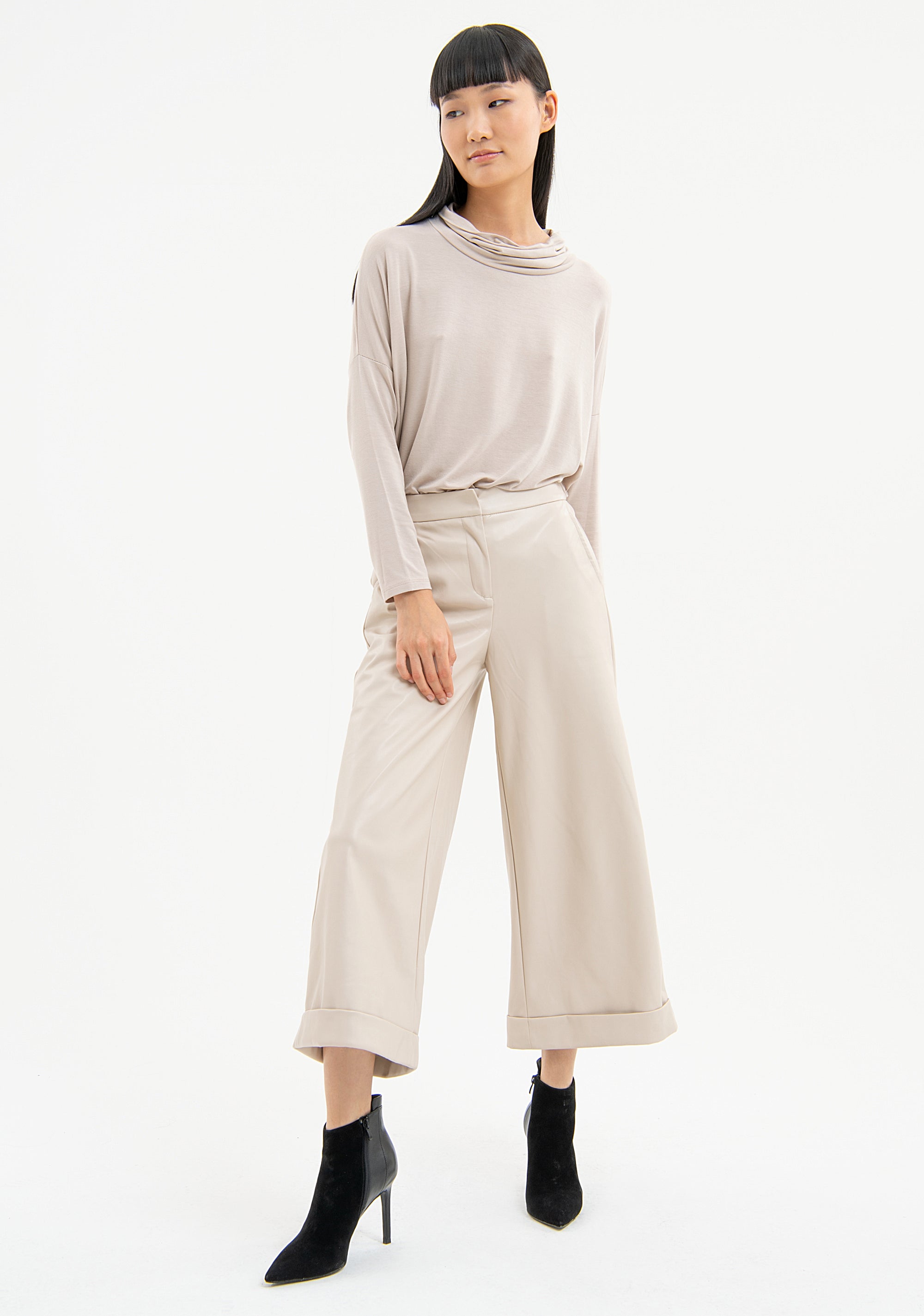 Pantaloni cropped modello culotte FR23WVB003E40001 Fracomina