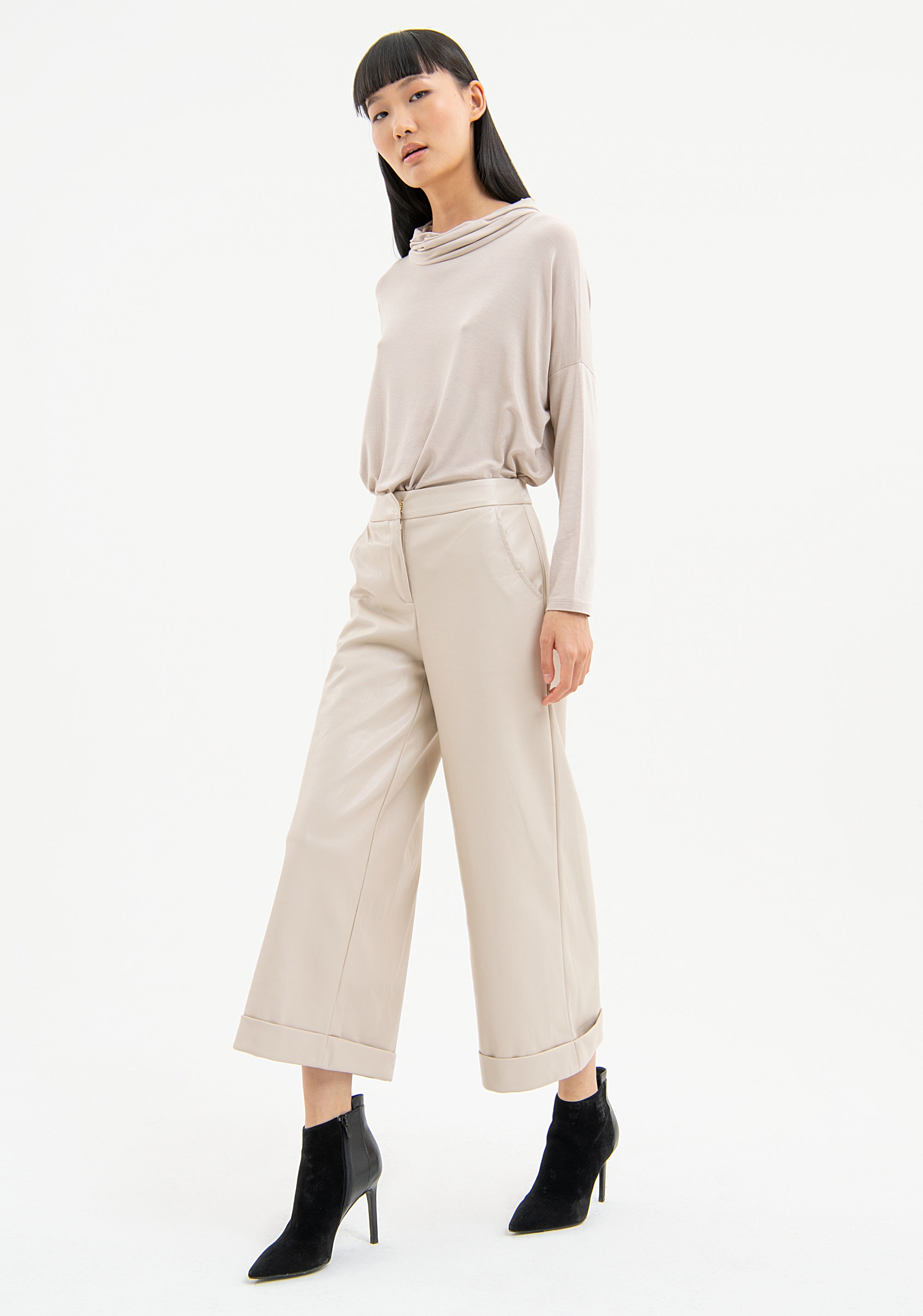 Pantaloni cropped modello culotte FR23WVB003E40001 Fracomina