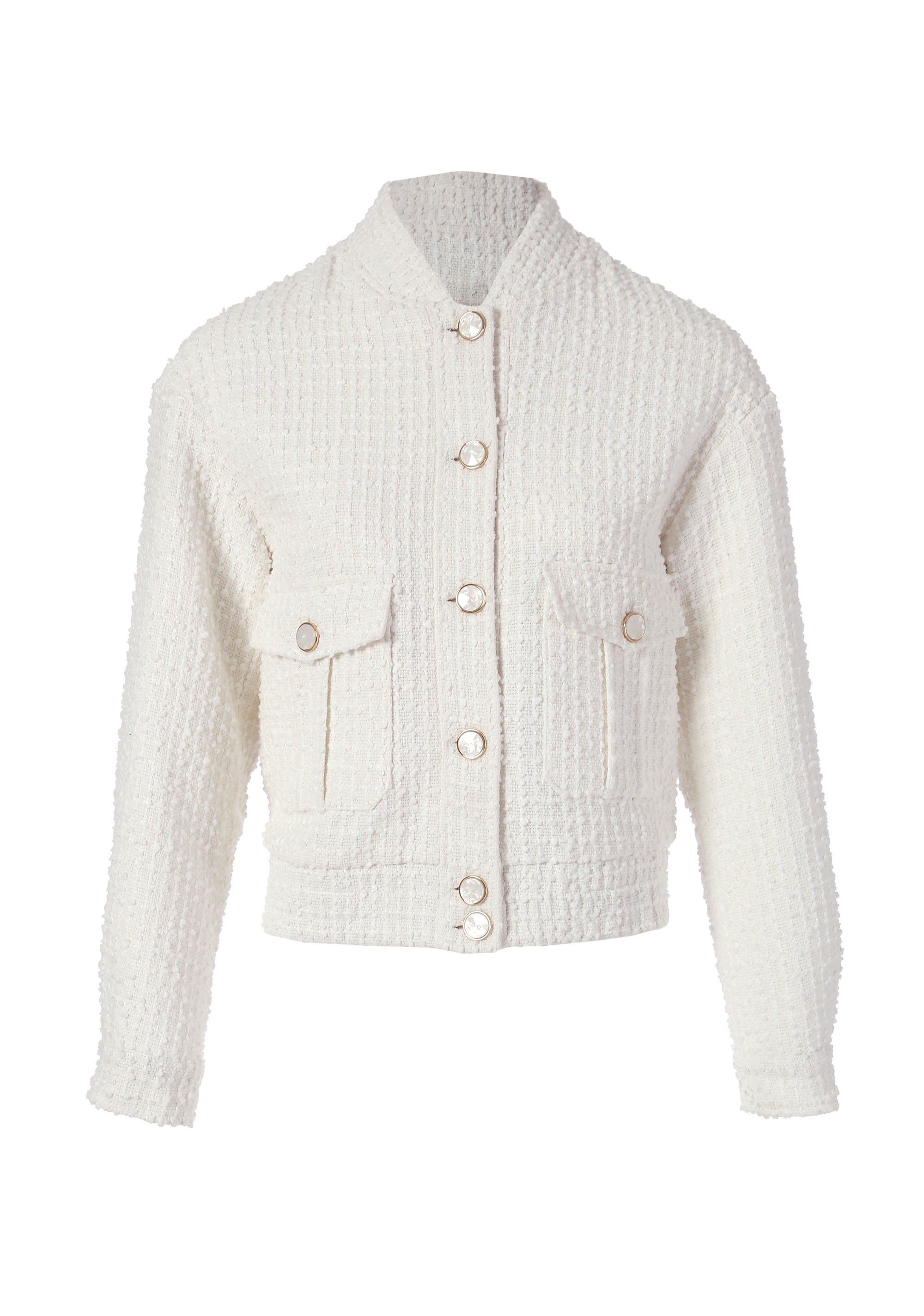 Giacca modello bomber regular in tweed FR24SC1002W59201 Fracomina