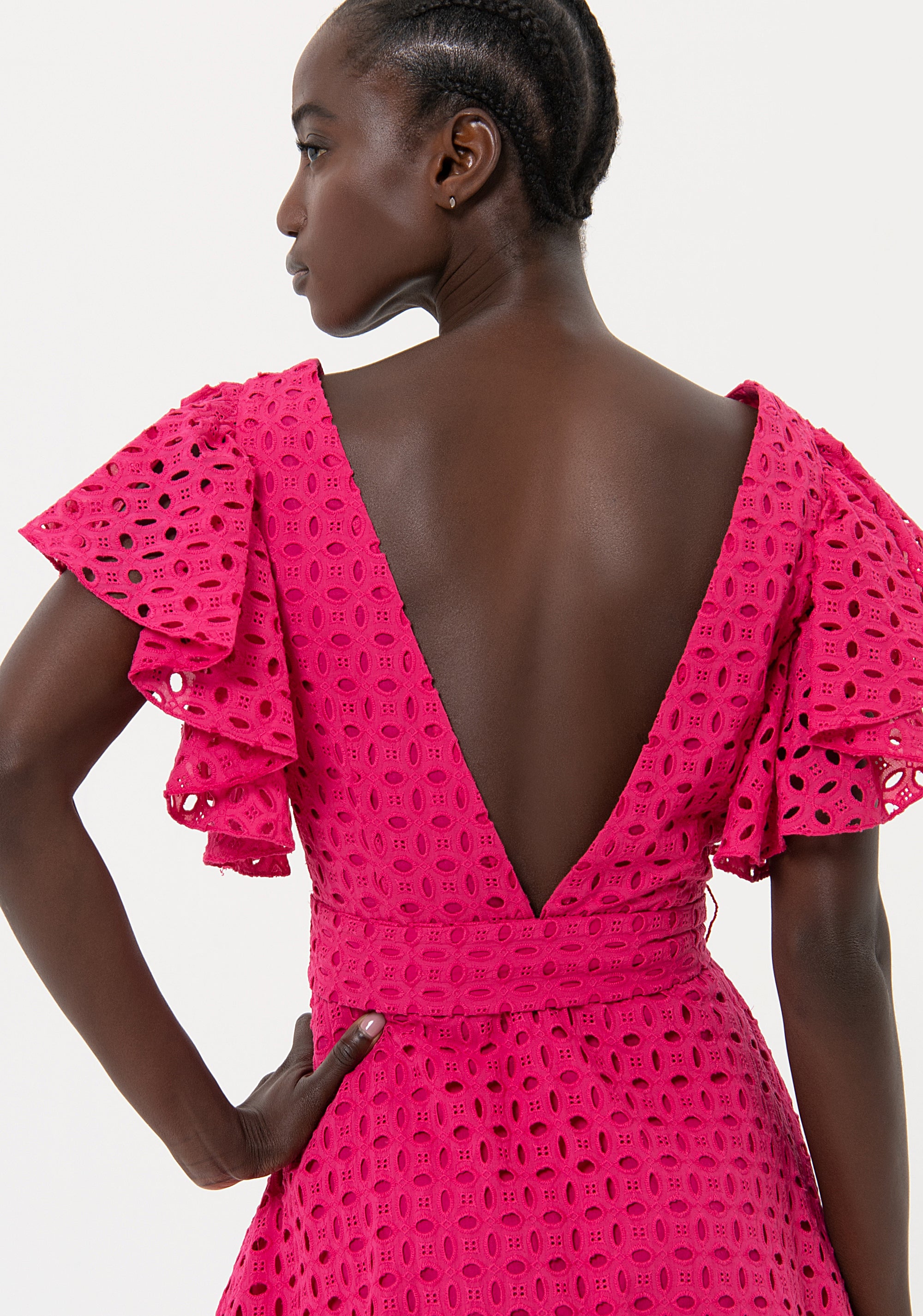 Abito regular midi in pizzo San Gallo FR24SD2024W40401 Fracomina