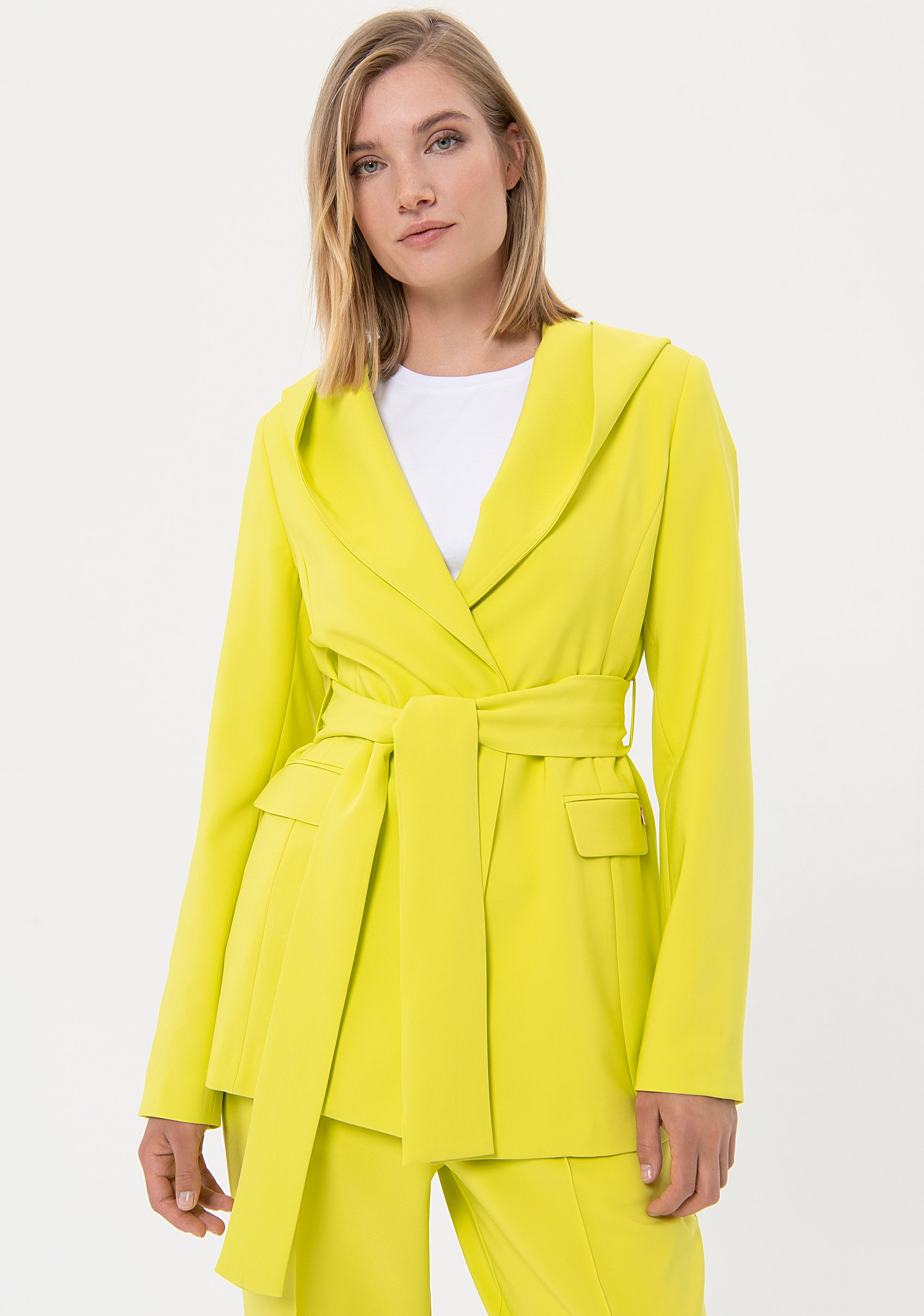 Blazer regular lungo con cappuccio FR24SJ3002W42901 Fracomina