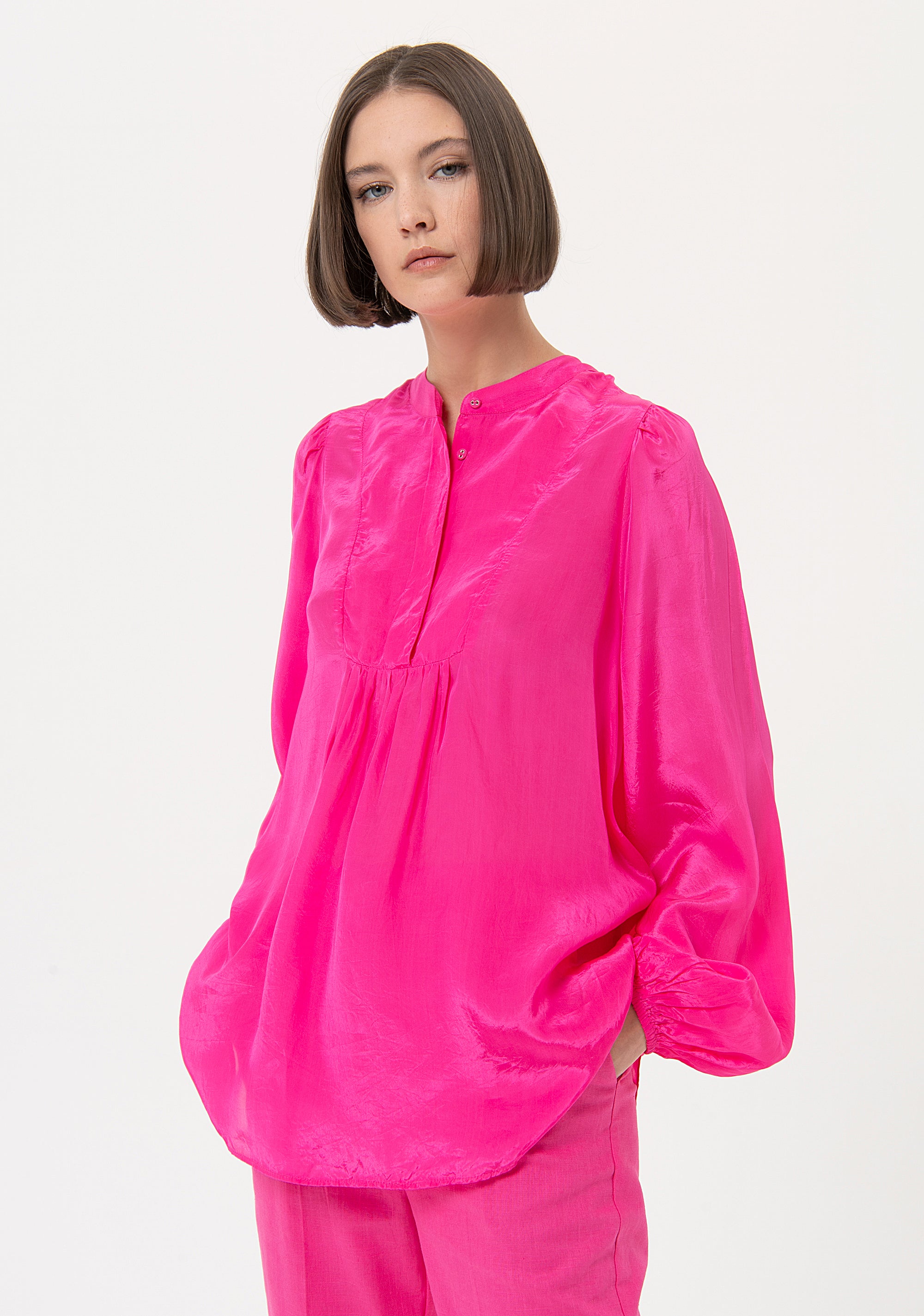 Blusa ampia in raso FR24ST1025W41301 Fracomina
