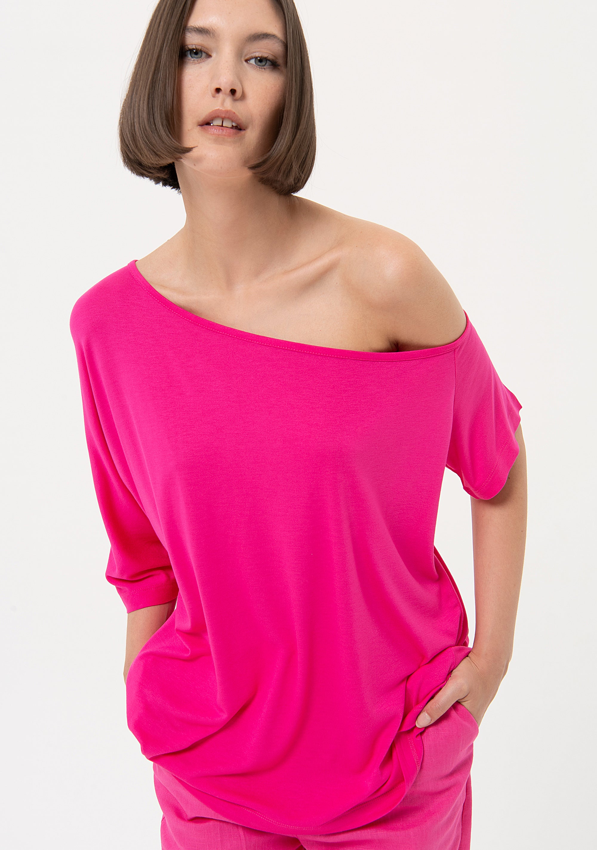 Top ampio in jersey di viscosa FR24ST1044J41301 Fracomina
