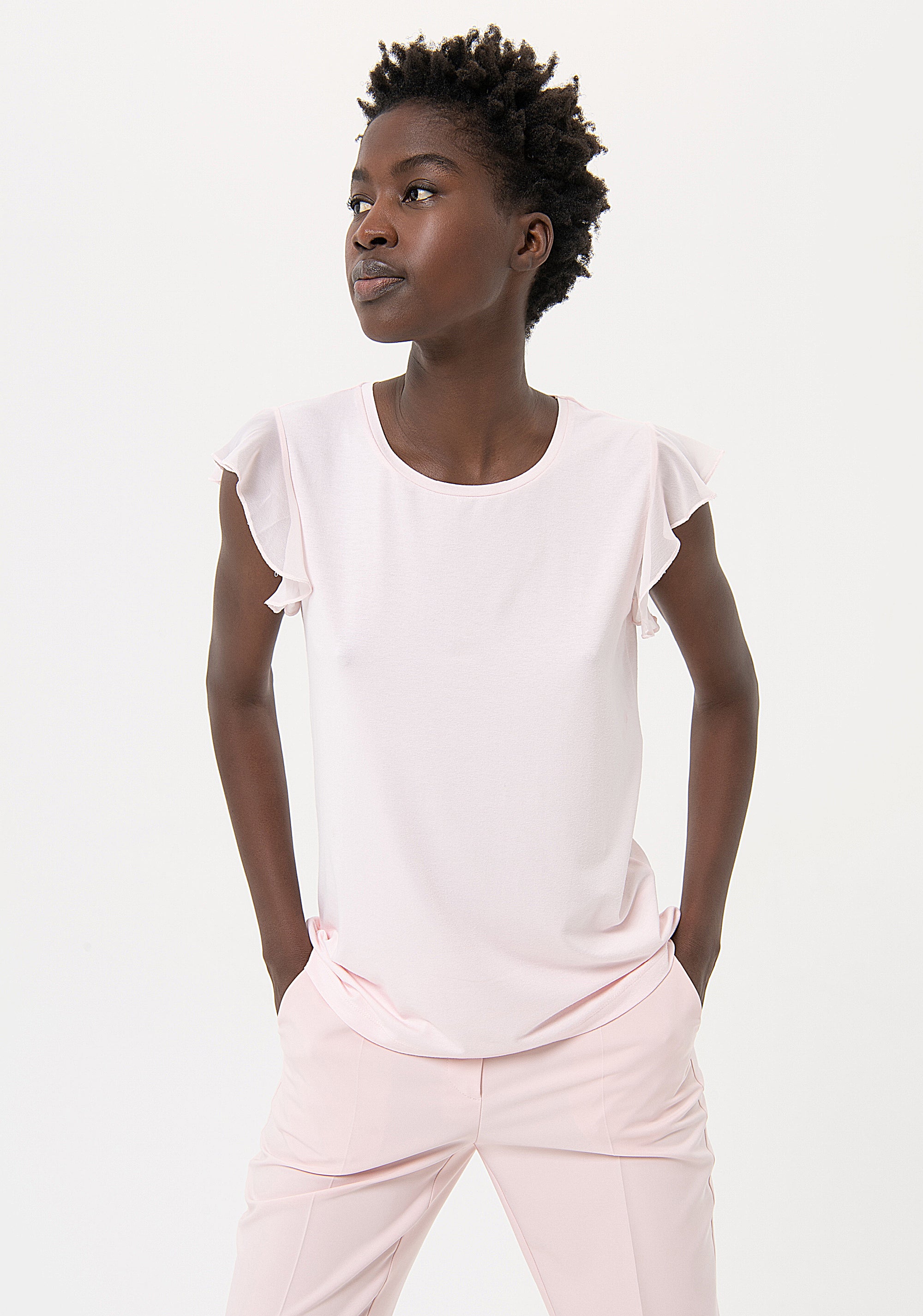 Blusa regular in crèpe FR24ST1045J45101 Fracomina
