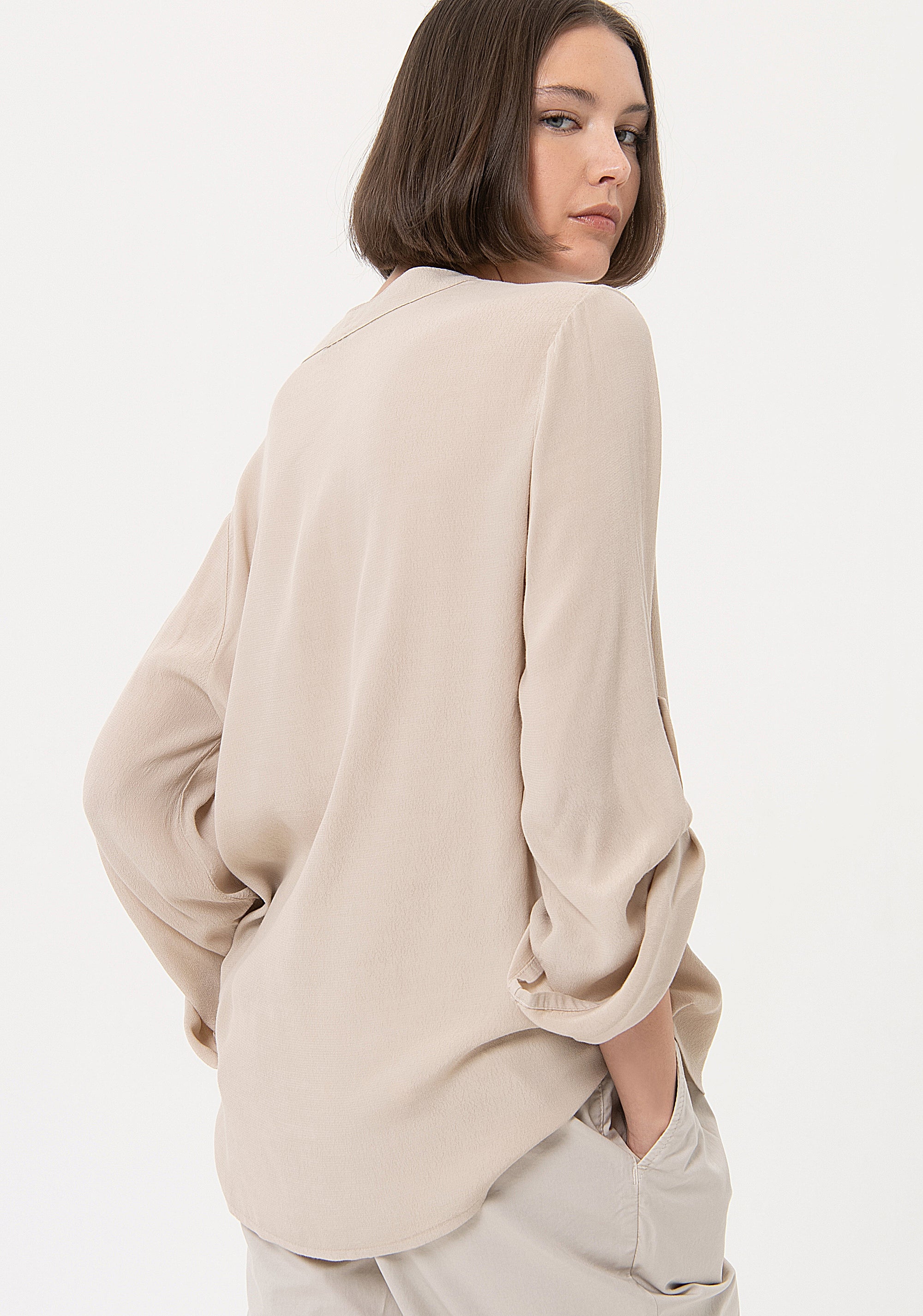 Blusa ampia in viscosa