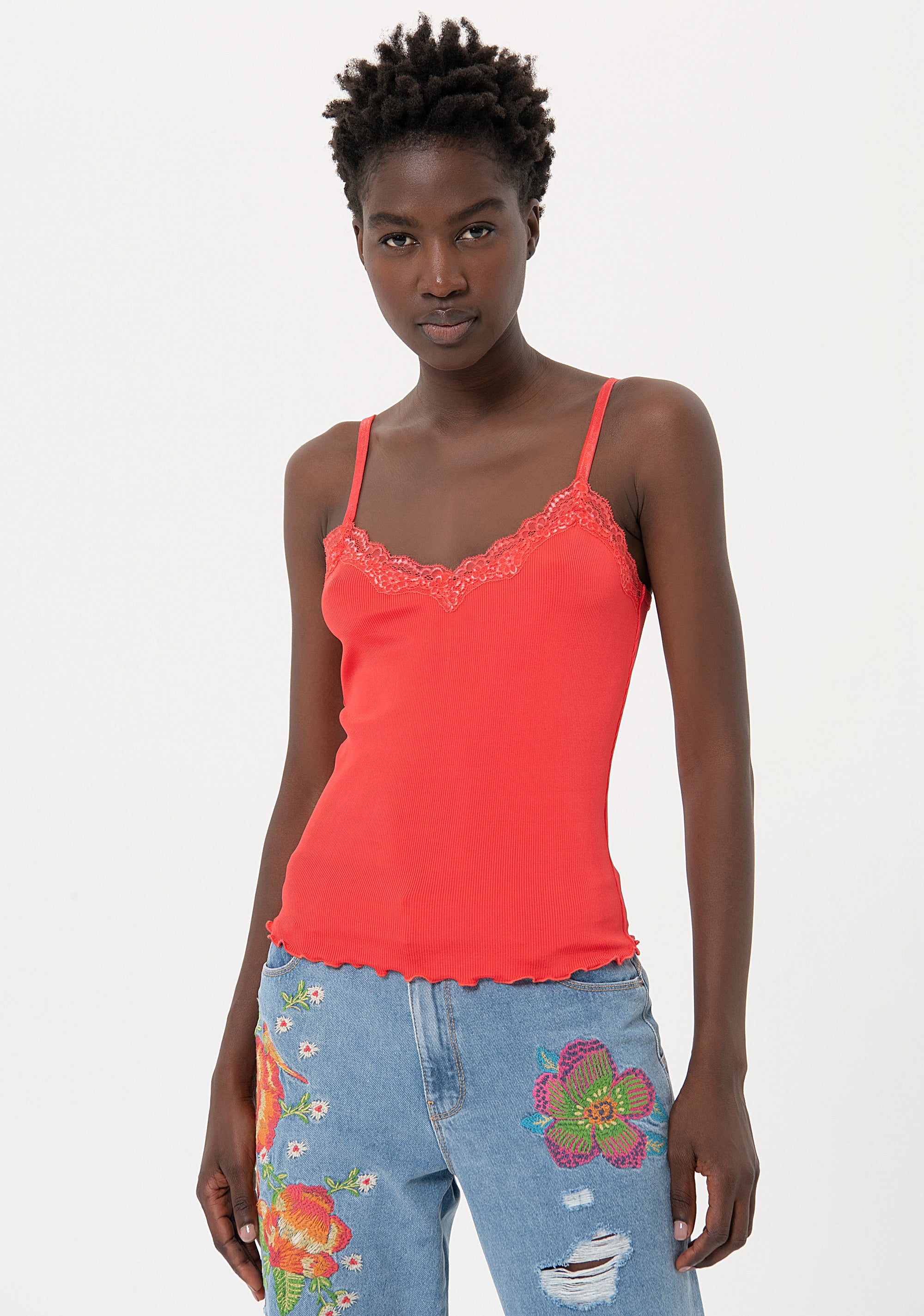 Top senza maniche slim in jersey FR24ST2020J46301 Fracomina