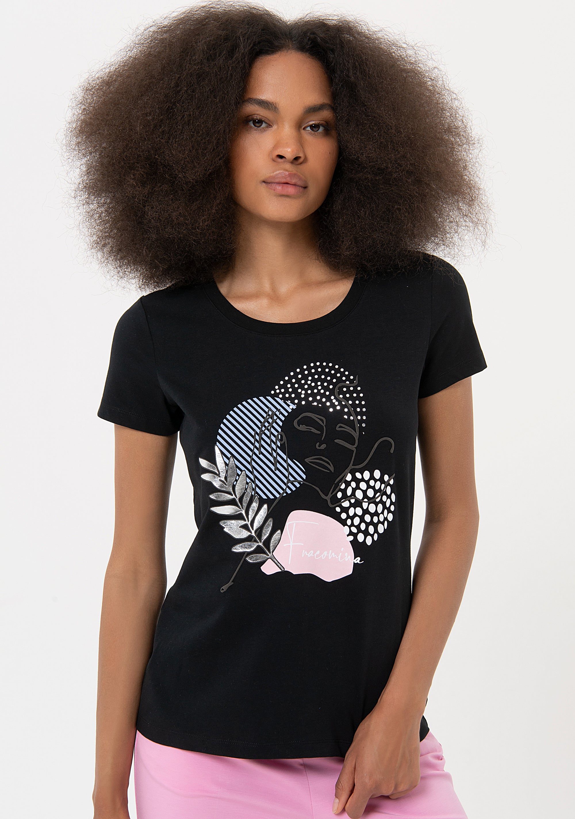 T-shirt regular in jersey FR24ST3004J401N5 Fracomina
