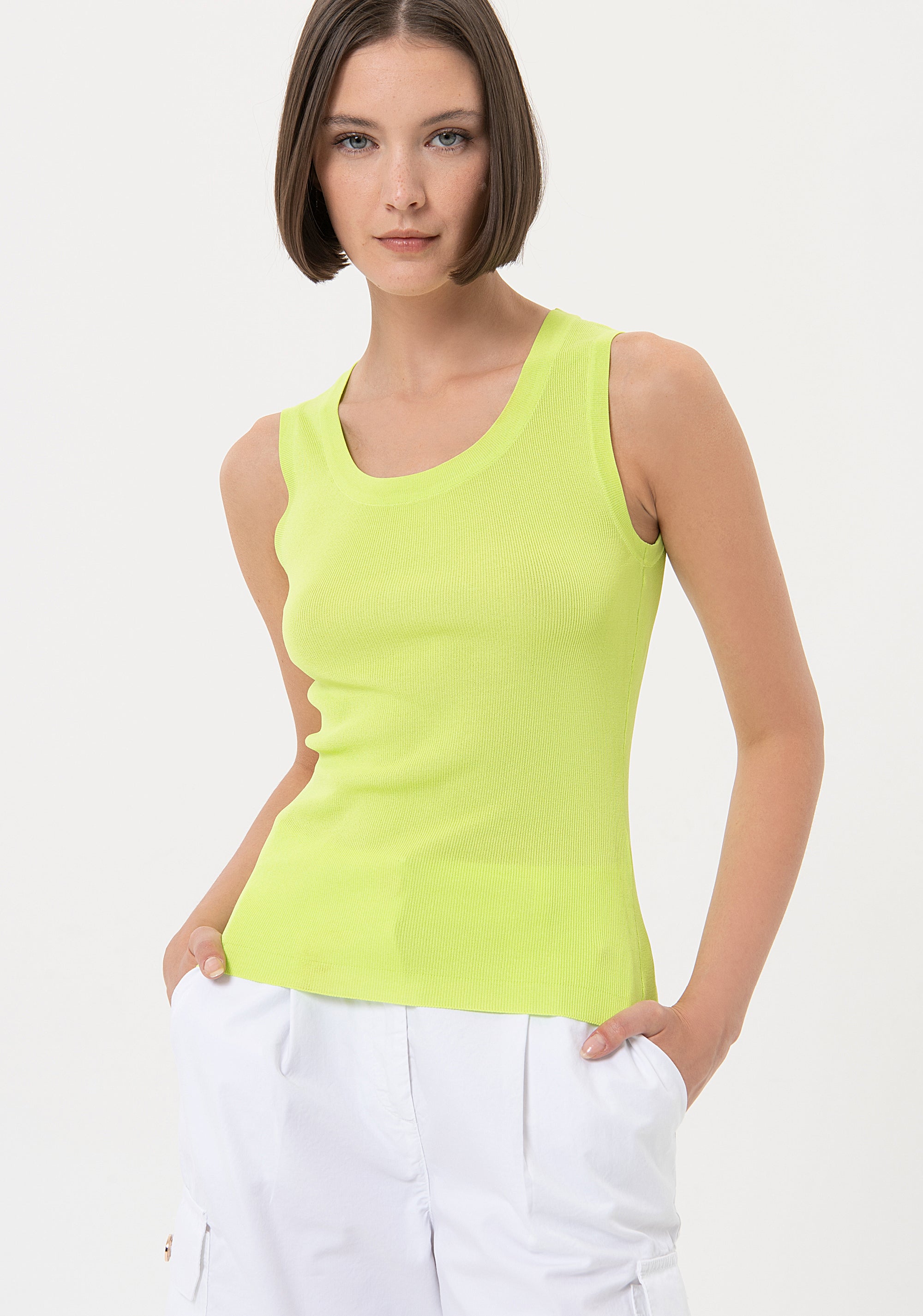 Top slim senza maniche in jersey FR24ST4001K41601 Fracomina