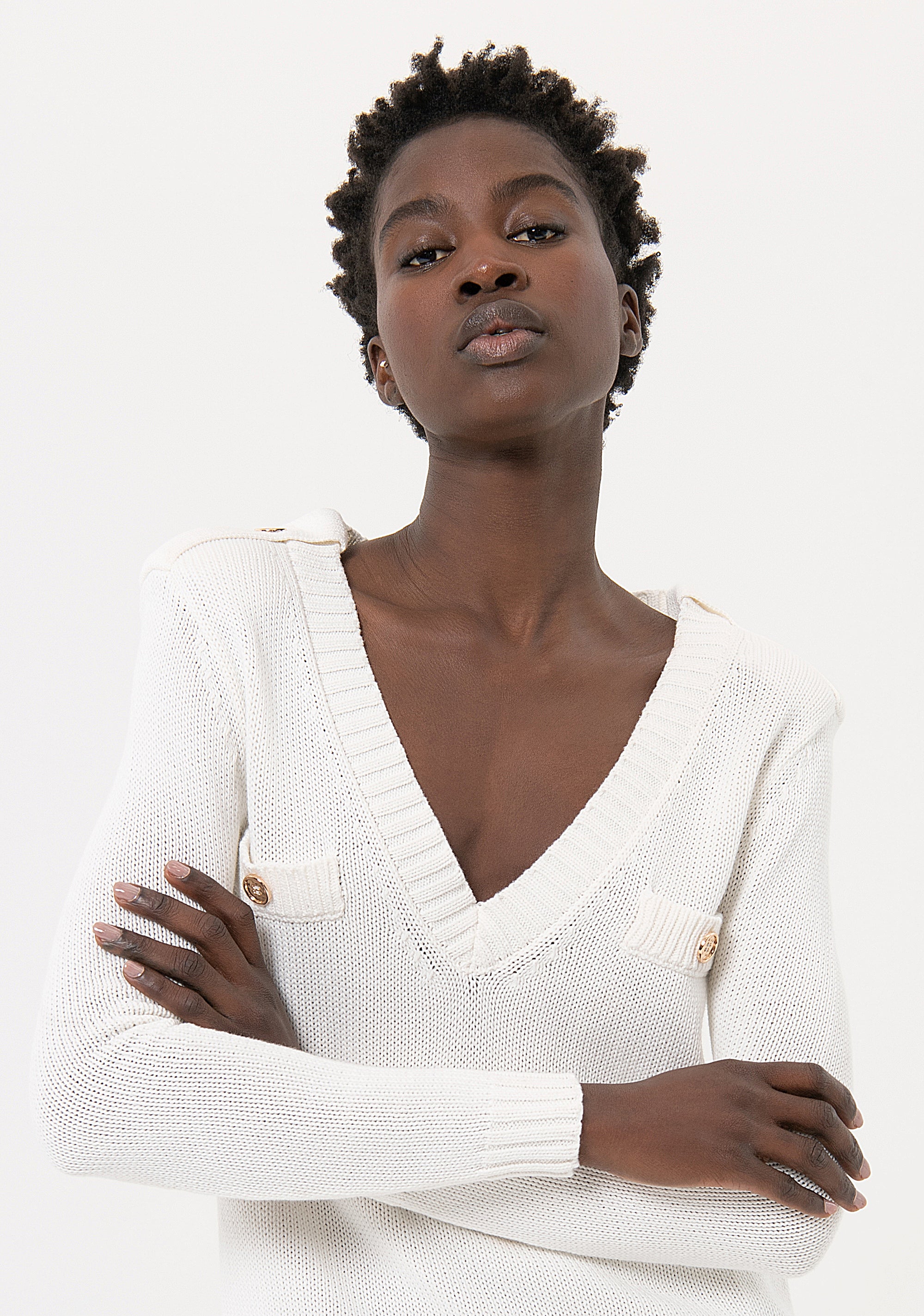 Maglia over in cotone FR24ST7003K48801 Fracomina