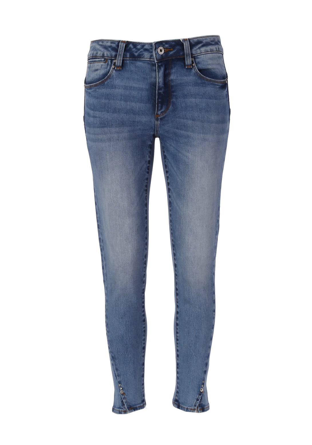 Jeans skinny effetto push up in denim con lavaggio bleached FR24SV9002D401G1 Fracomina