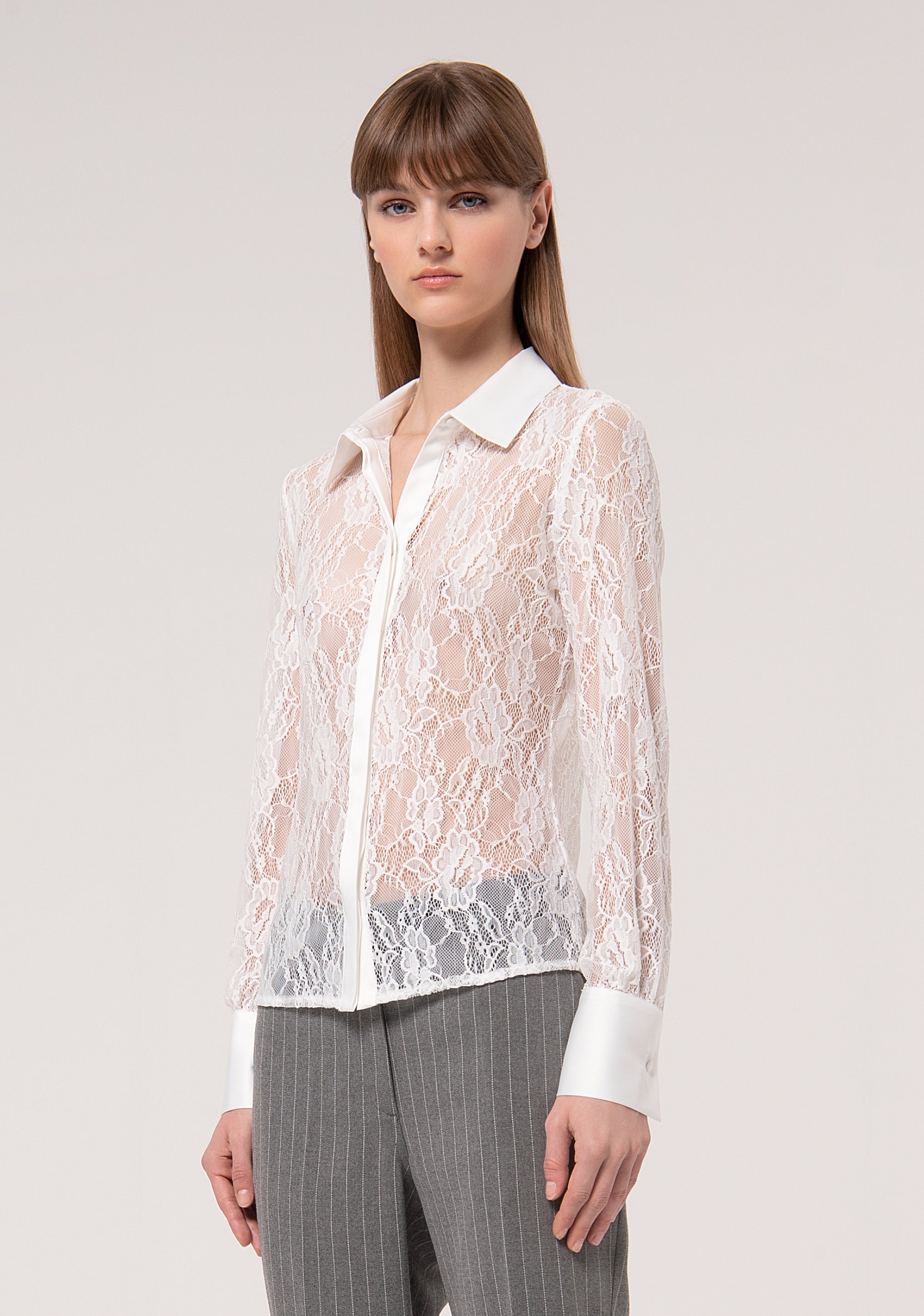 Camicia regular in pizzo FR24WT6011J473G1-108 Fracomina